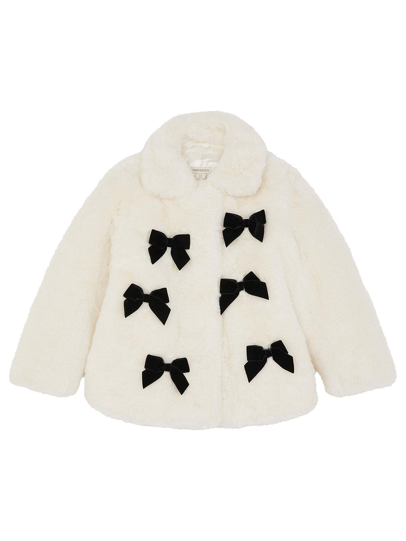 monsoon-girls-bow-trim-faux-fur-coat-cream