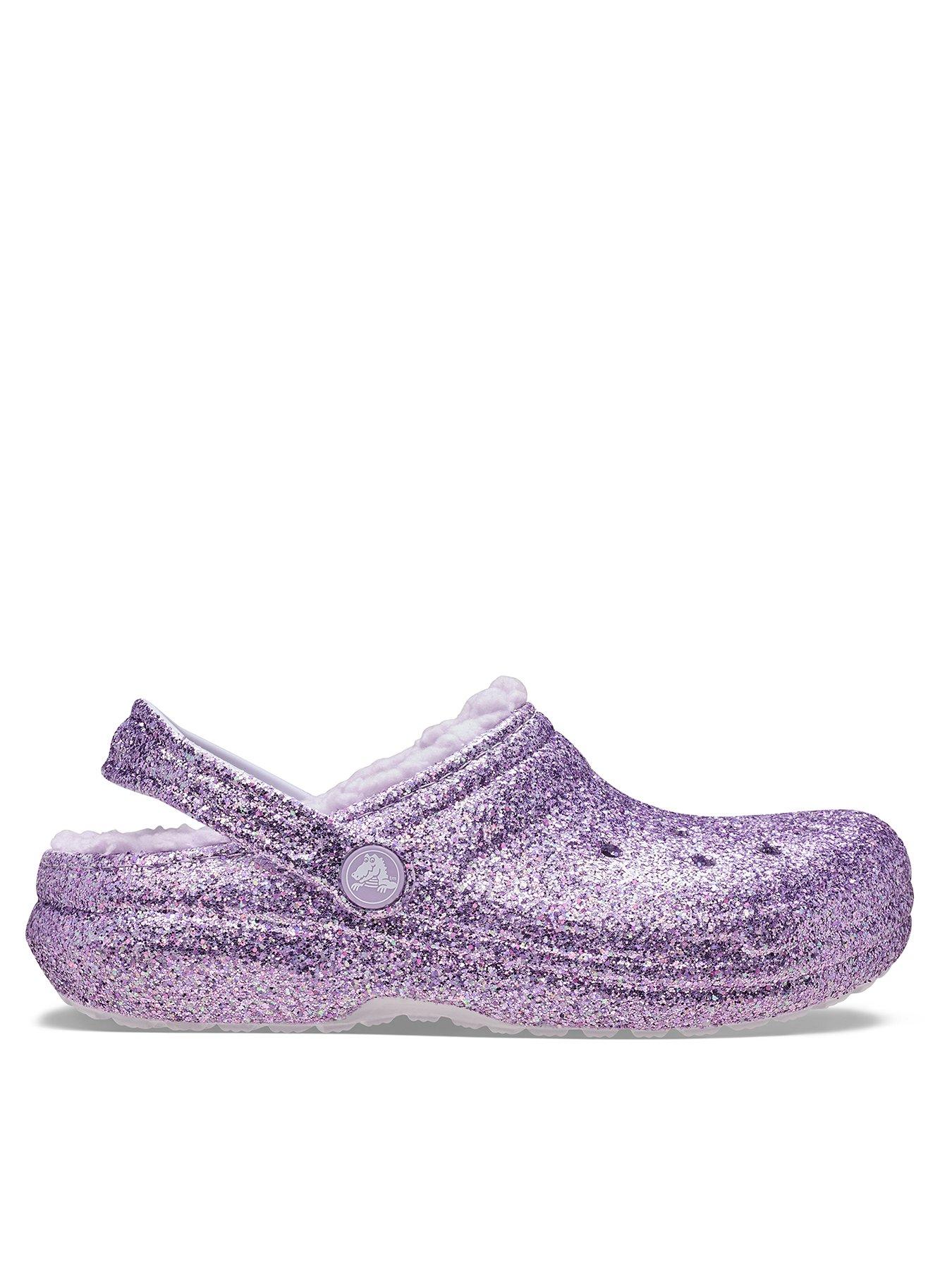crocs-classic-lined-chunky-glitter-cgt-purple