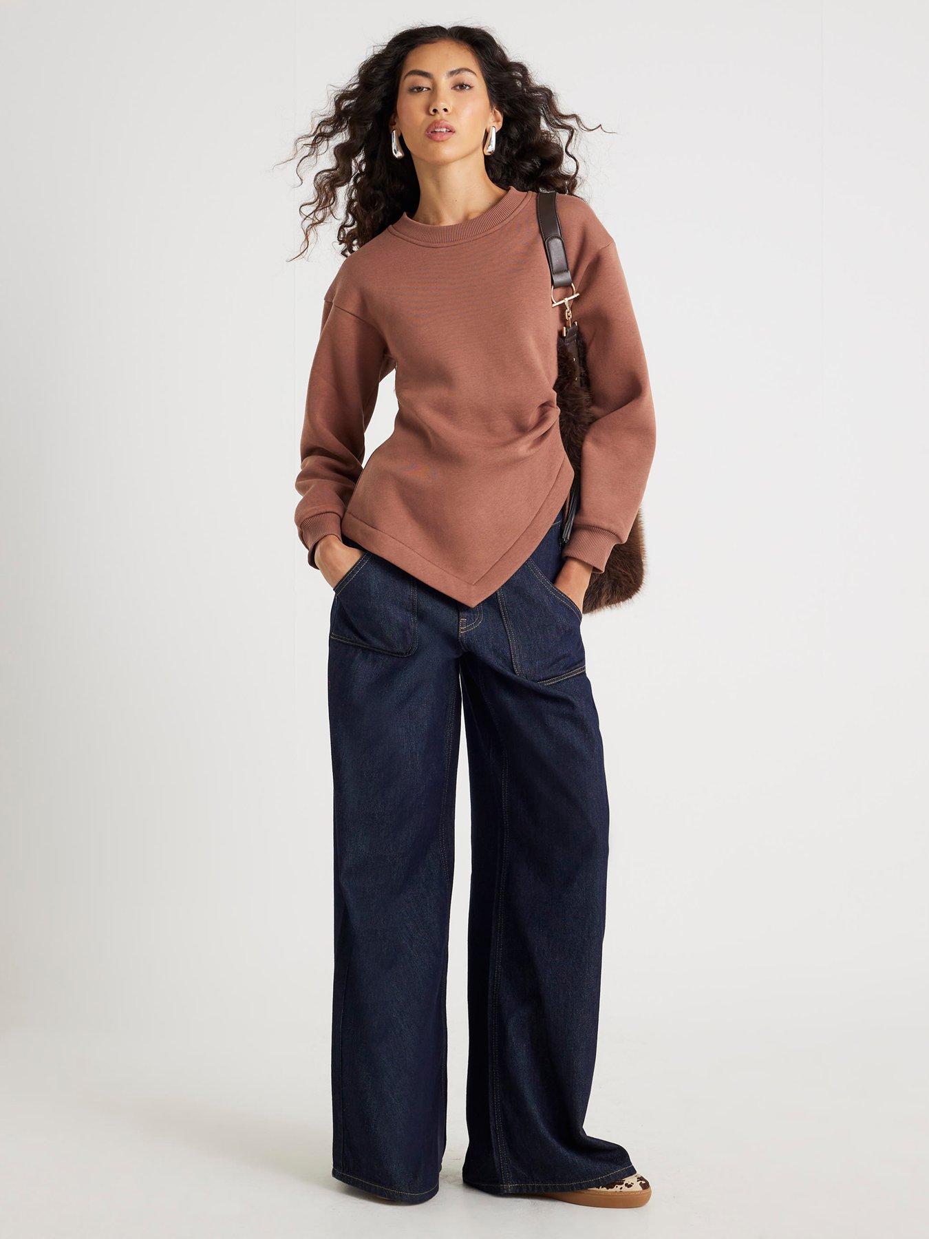 river-island-long-sleeve-drape-waisted-sweat-beigeback