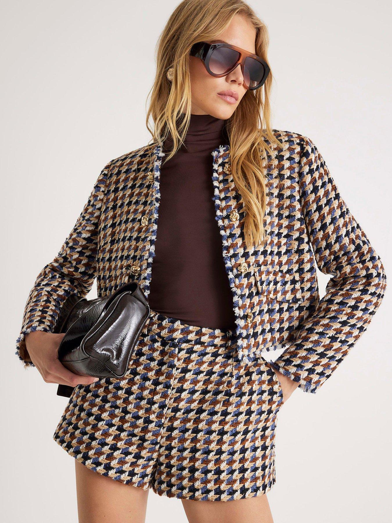 river-island-boucle-tailored-short-brown