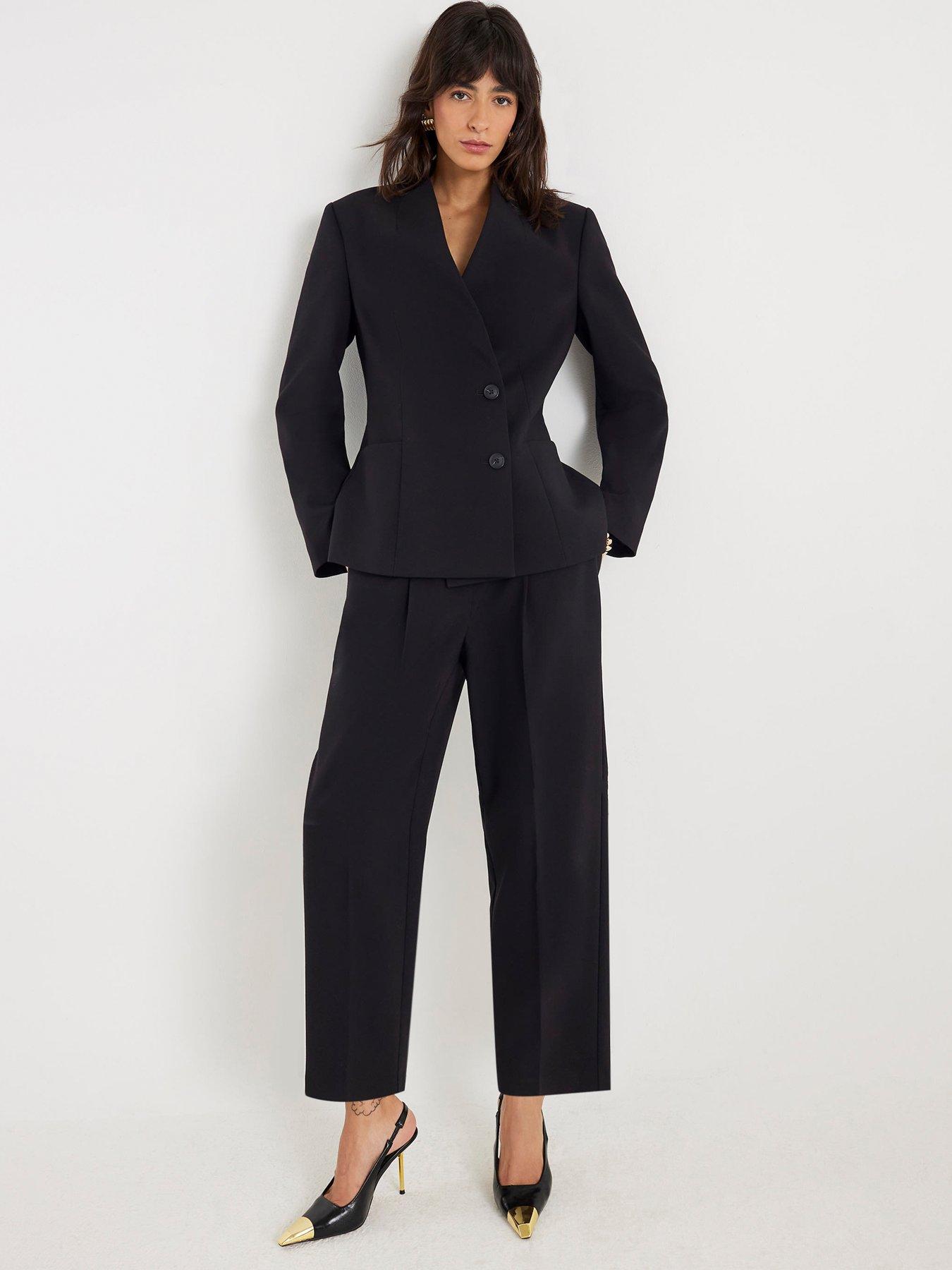 River Island Straight Leg Trouser - Black