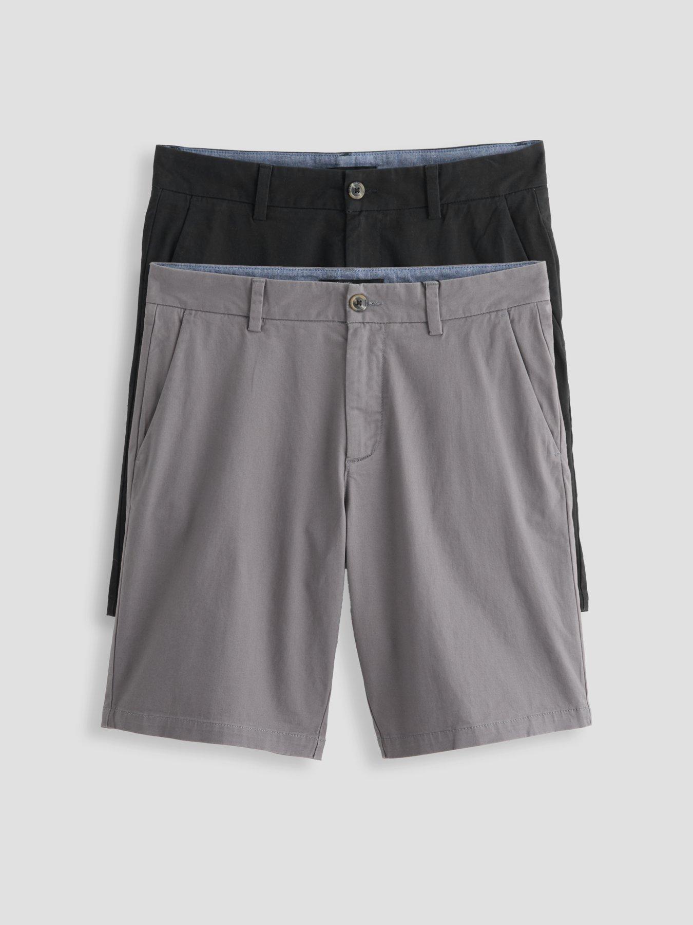 The Very Collection 2 Pack Cotton Rich Chino Short - Charcoal/black