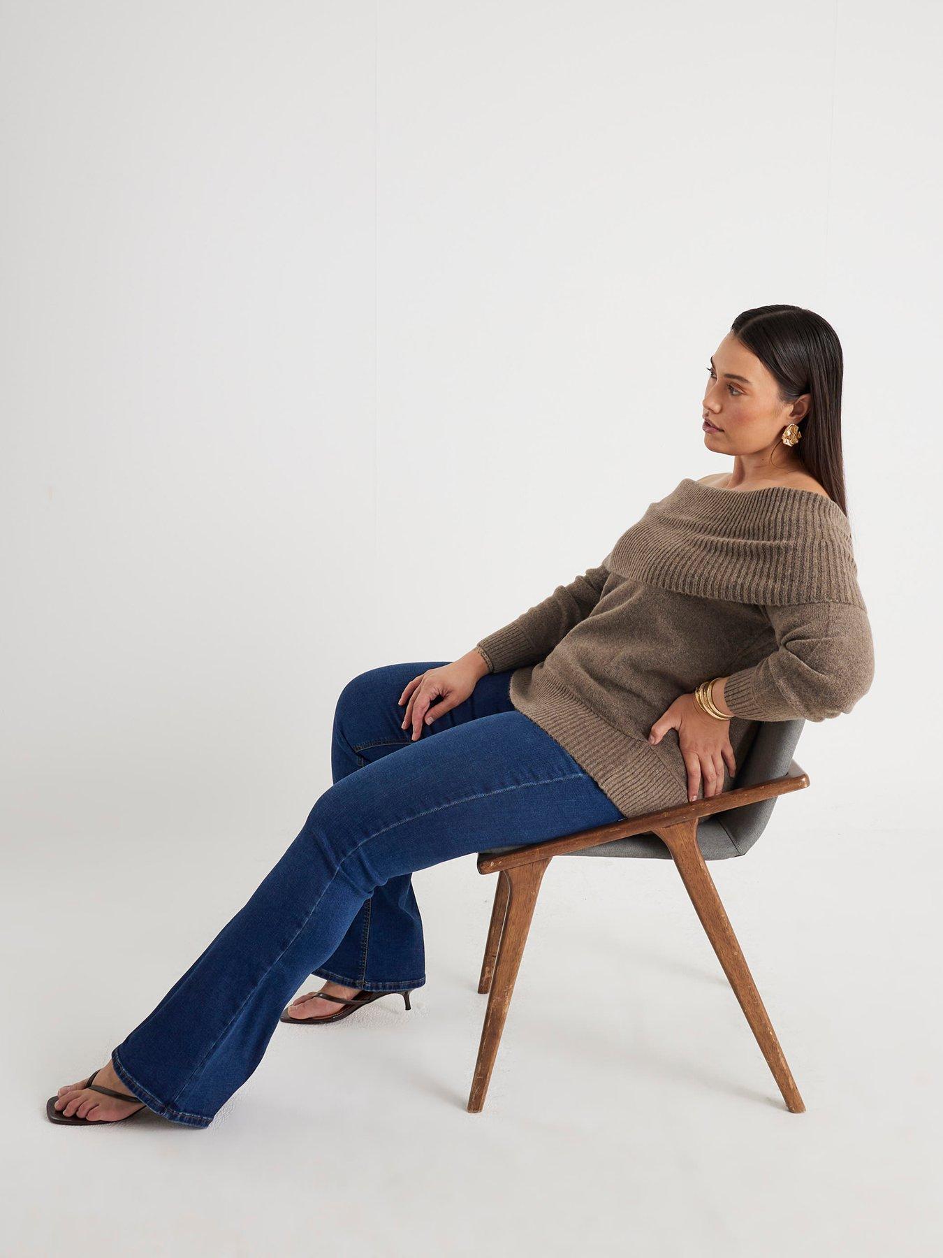 river-island-sculpt-flare-britney-jeans-bluedetail