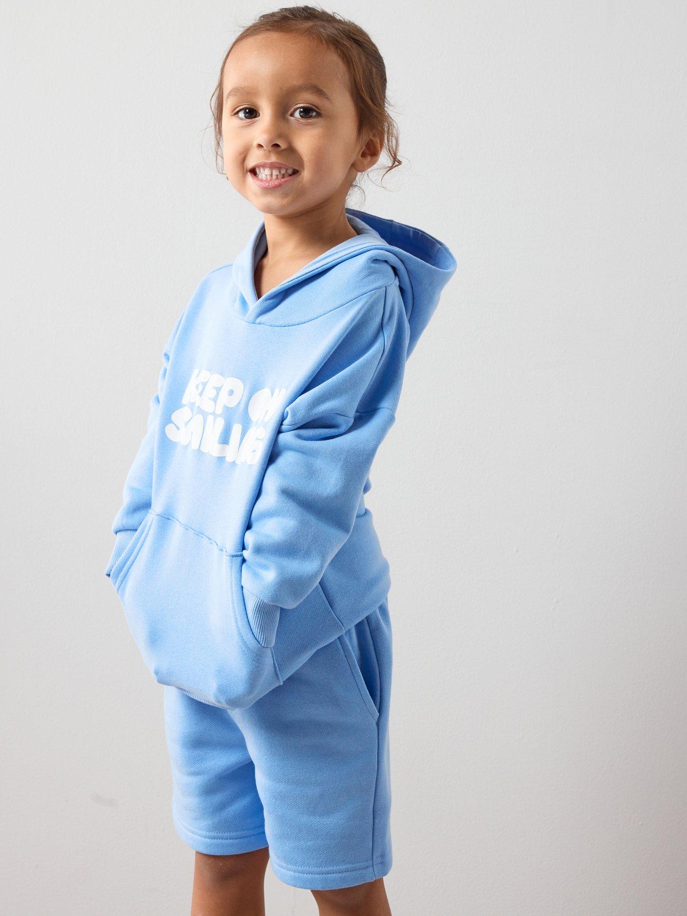 Image 1 of 5 of The Very Collection Boys Keep On Smiling Sweatshirt And Sweat Shorts Set