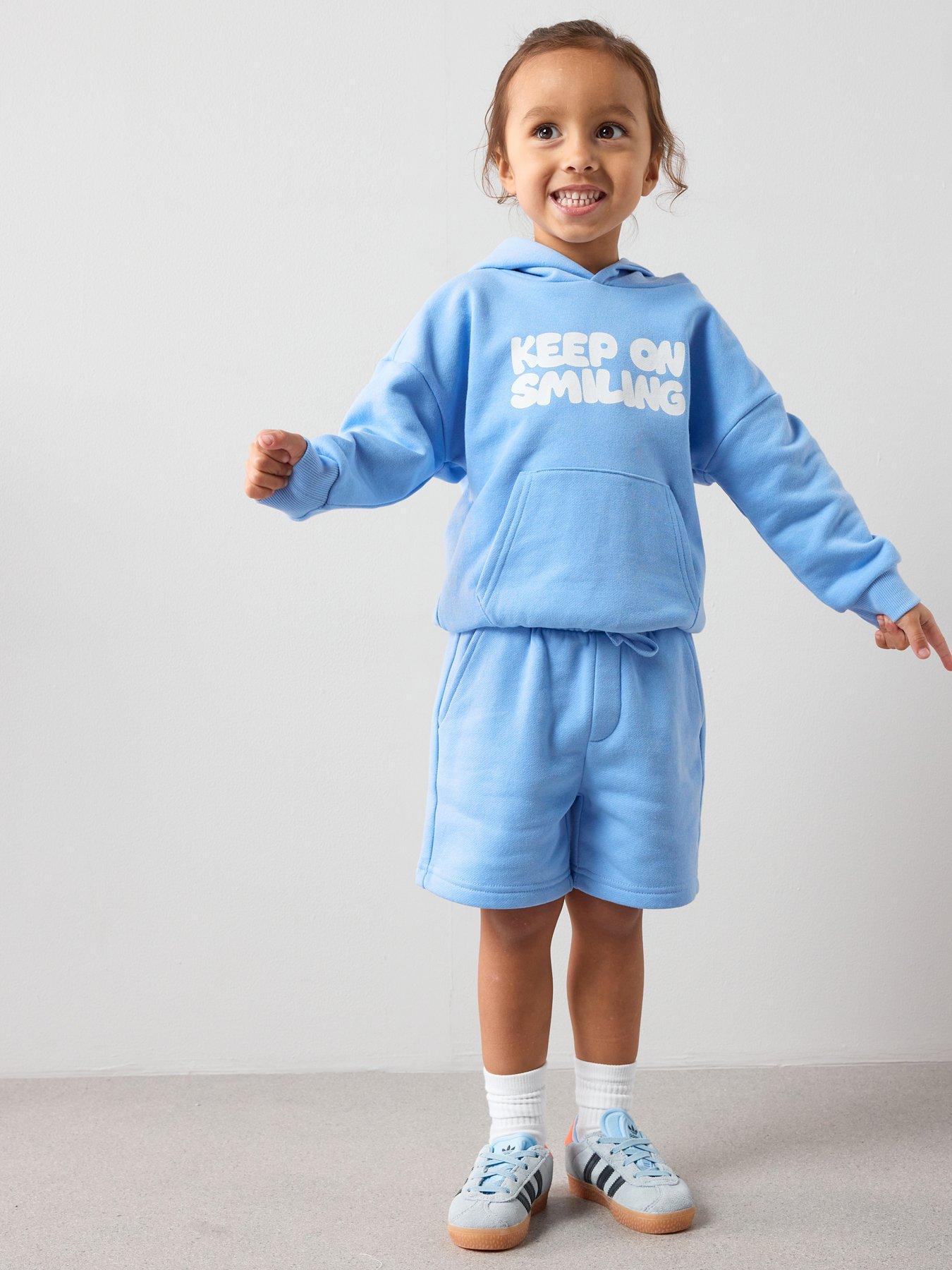 Image 3 of 5 of The Very Collection Boys Keep On Smiling Sweatshirt And Sweat Shorts Set