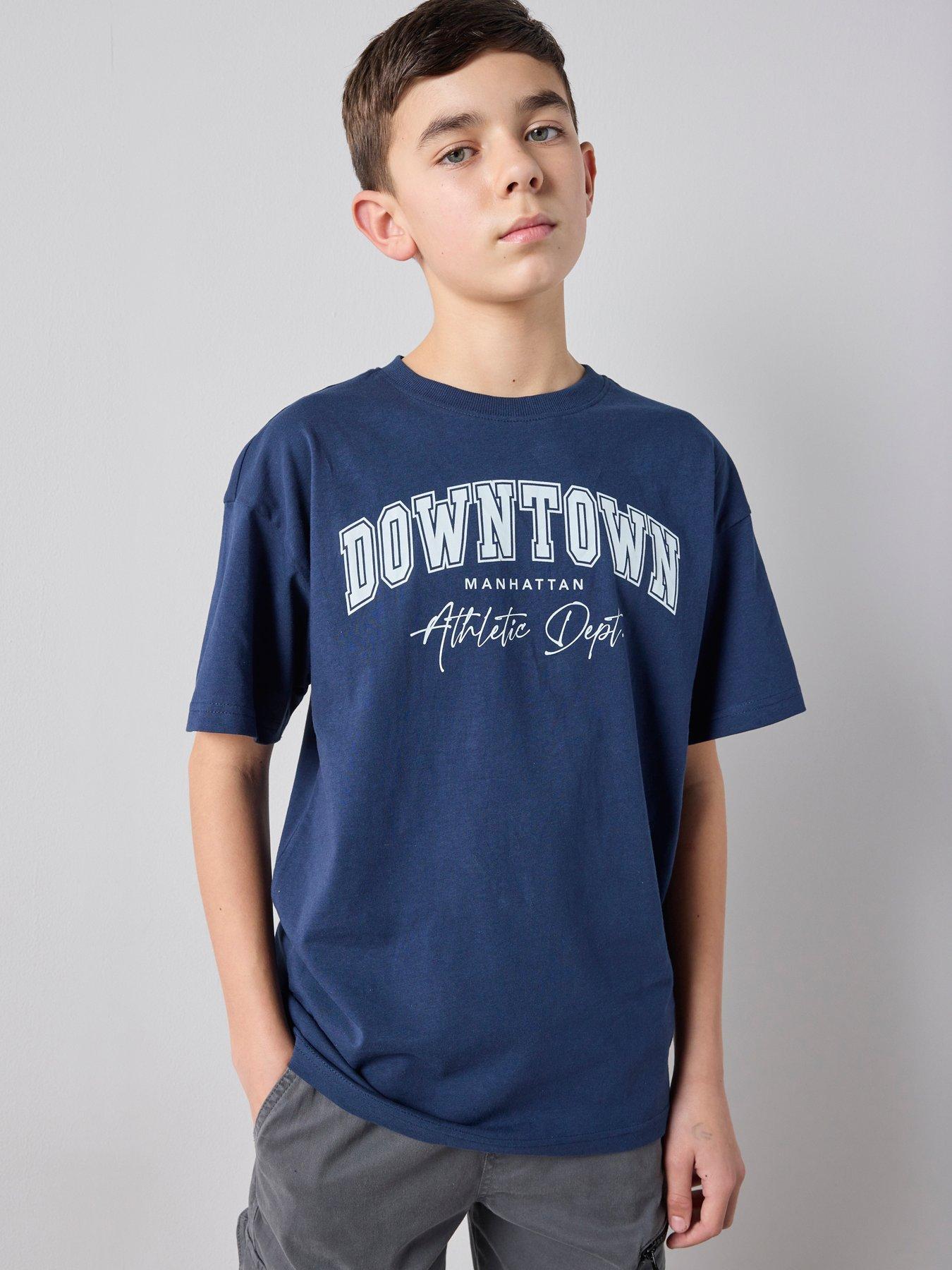 the-very-collection-boys-downtown-t-shirt-navyfront