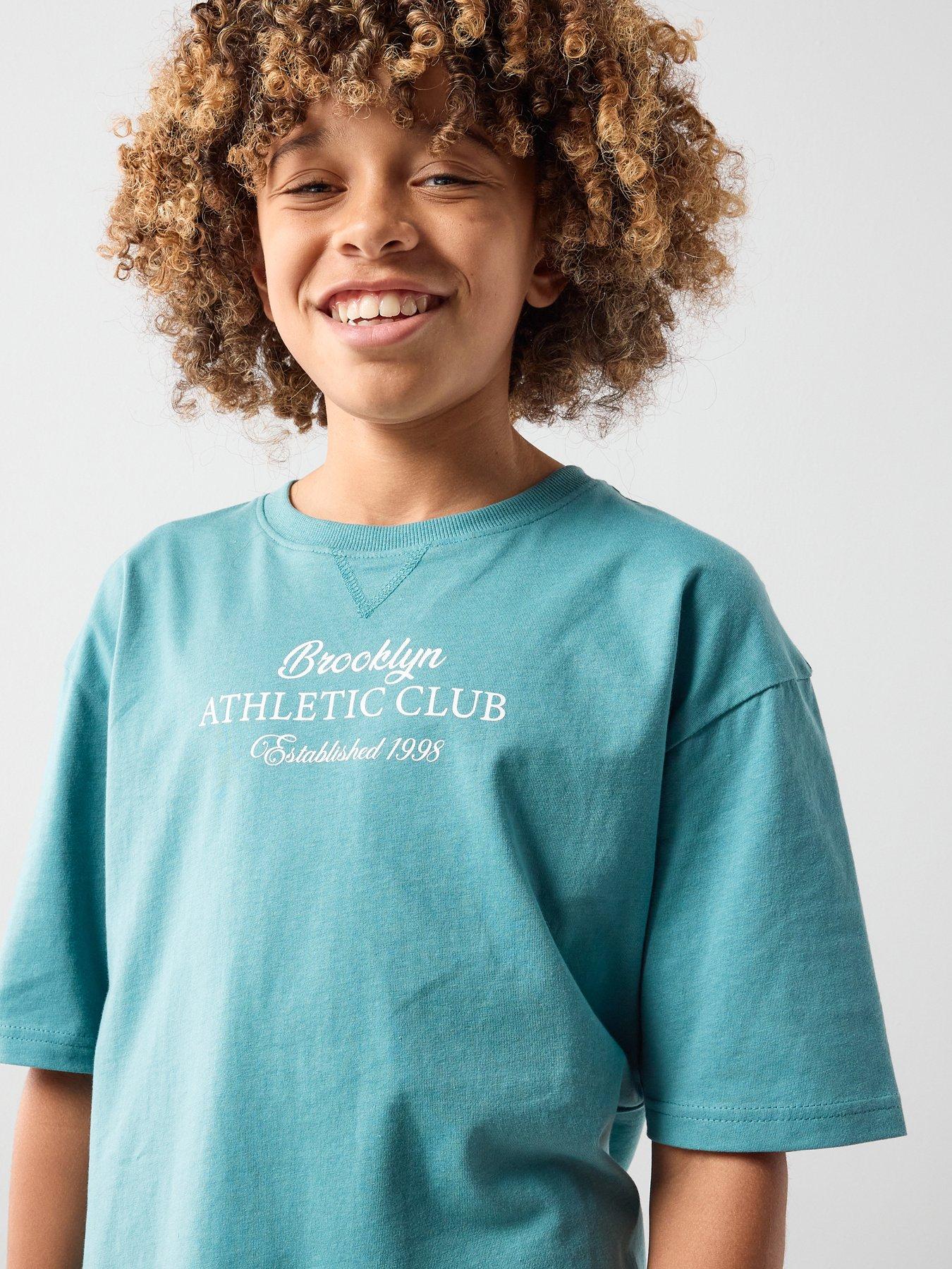 Image 5 of 5 of The Very Collection Boys Athletic Club Shortie Pyjamas - Blue