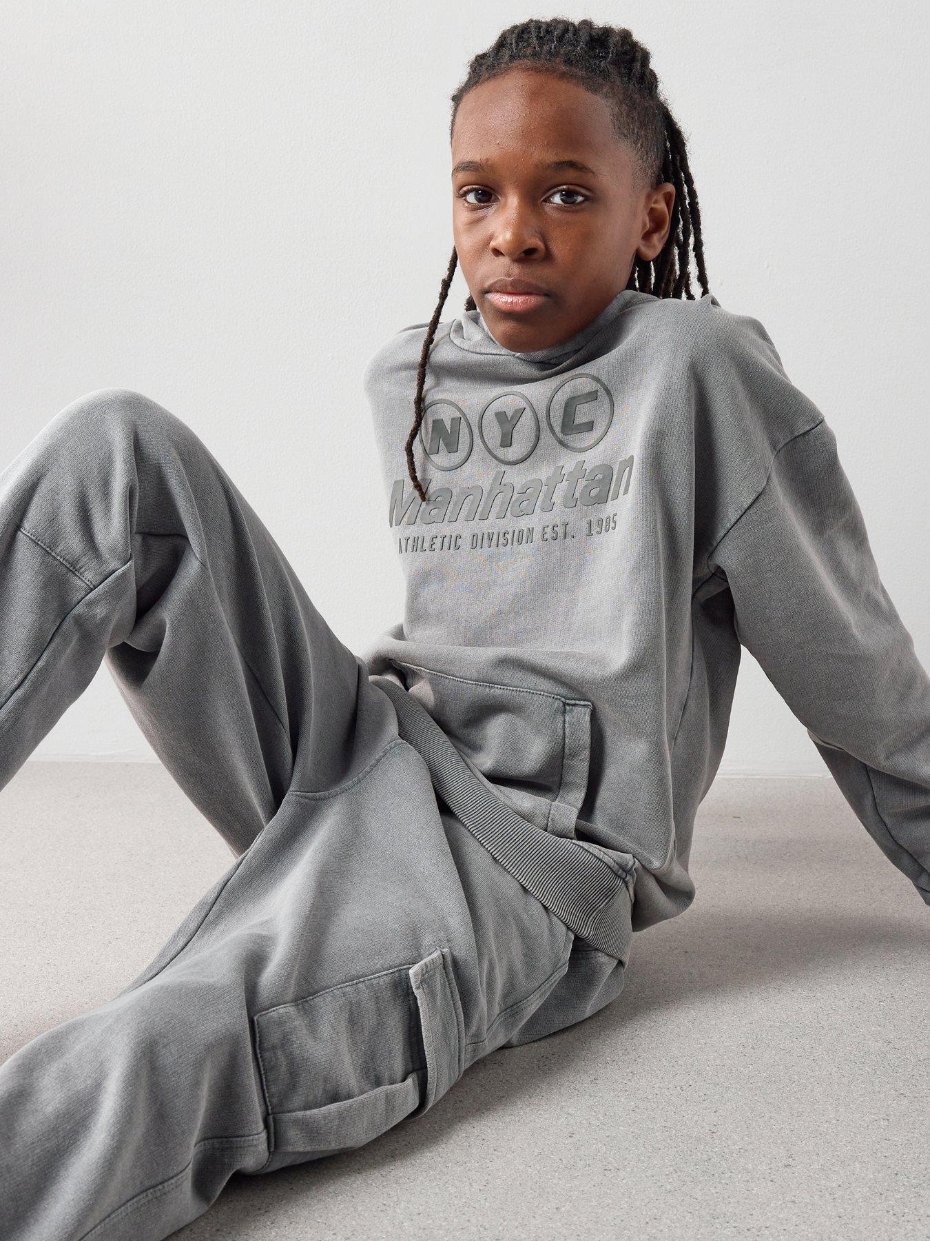 the-very-collection-boys-washed-sweatshirt-and-cargo-joggers-outfit-set-greyback
