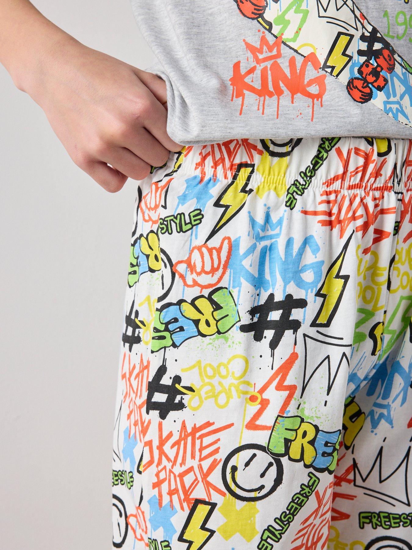 Image 6 of 7 of The Very Collection Boys Skate Park Pyjama Set - Multi