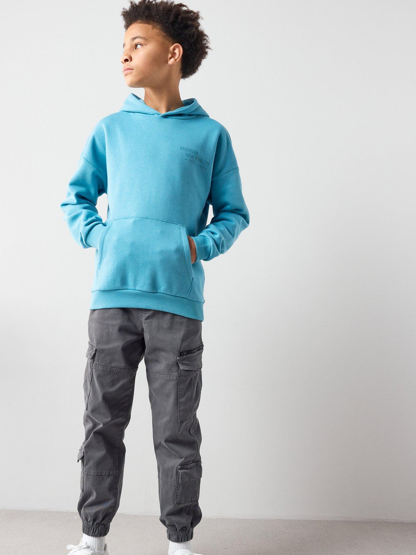 Image 3 of 6 of The Very Collection Boys Drop Shoulder Slogan Hoodie