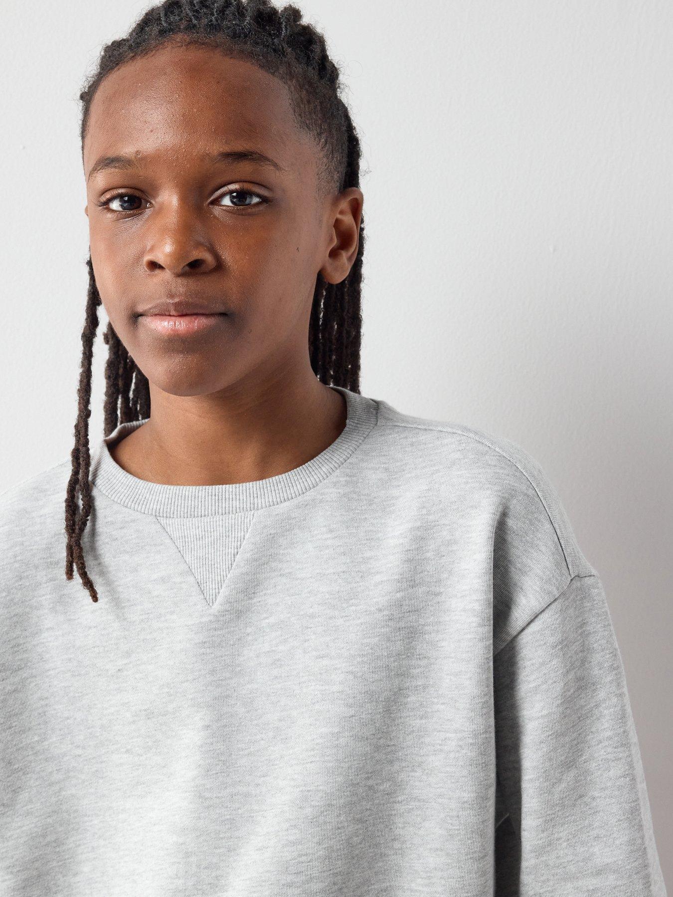 Image 5 of 6 of The Very Collection Boys Tab Detail Sweatshirt And Shorts Set
