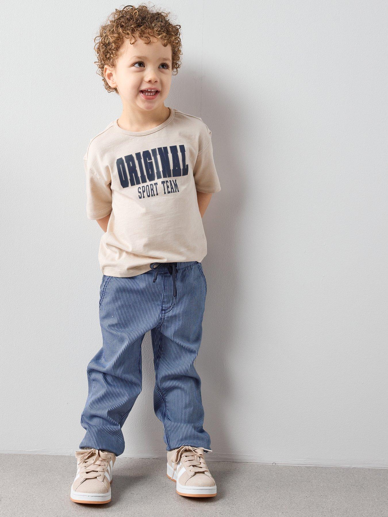 the-very-collection-boys-stripe-jeans-with-elasticated-waist-amp-drawstring-fastening-blueback