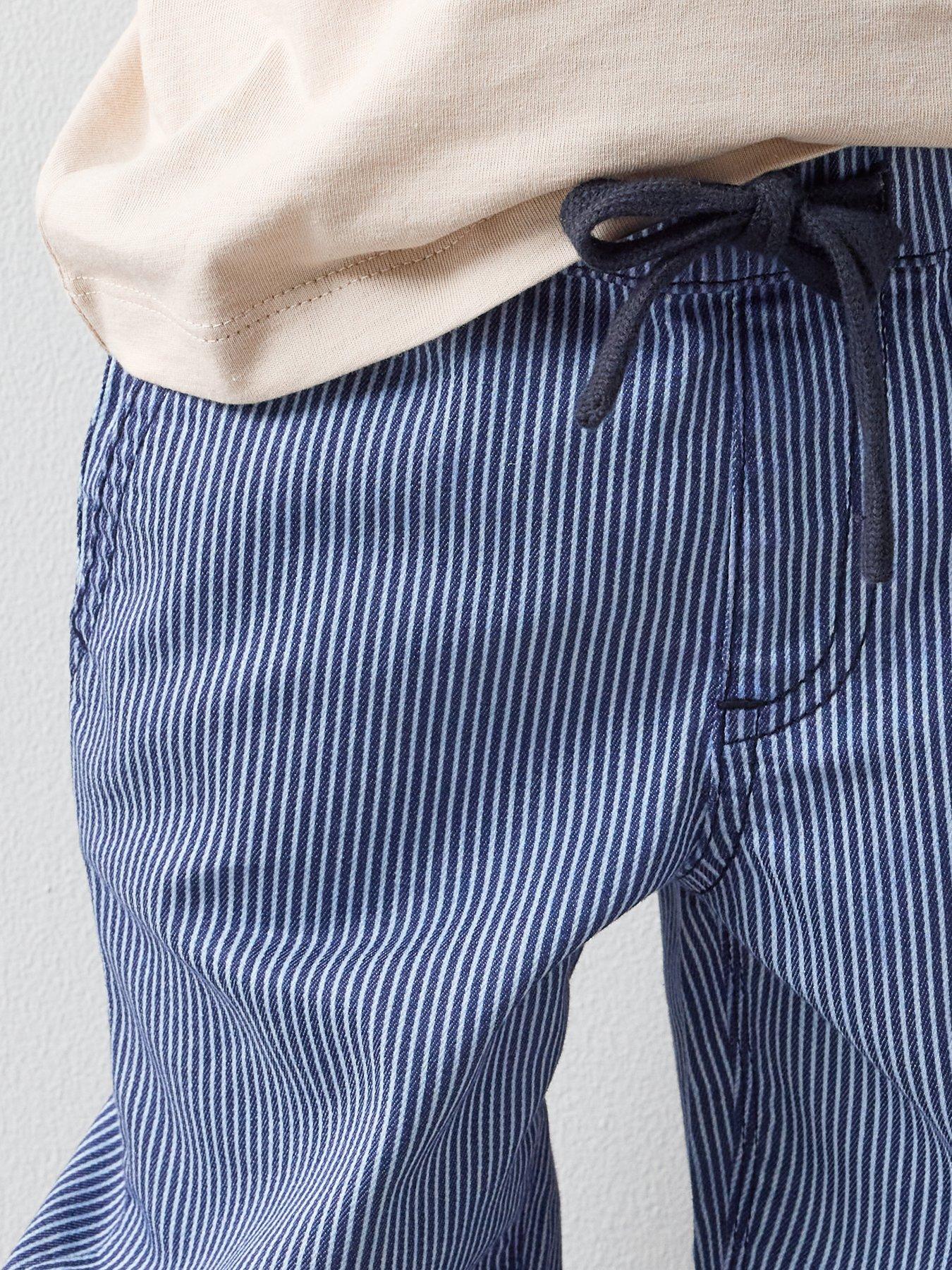 the-very-collection-boys-stripe-jeans-with-elasticated-waist-amp-drawstring-fastening-blueoutfit