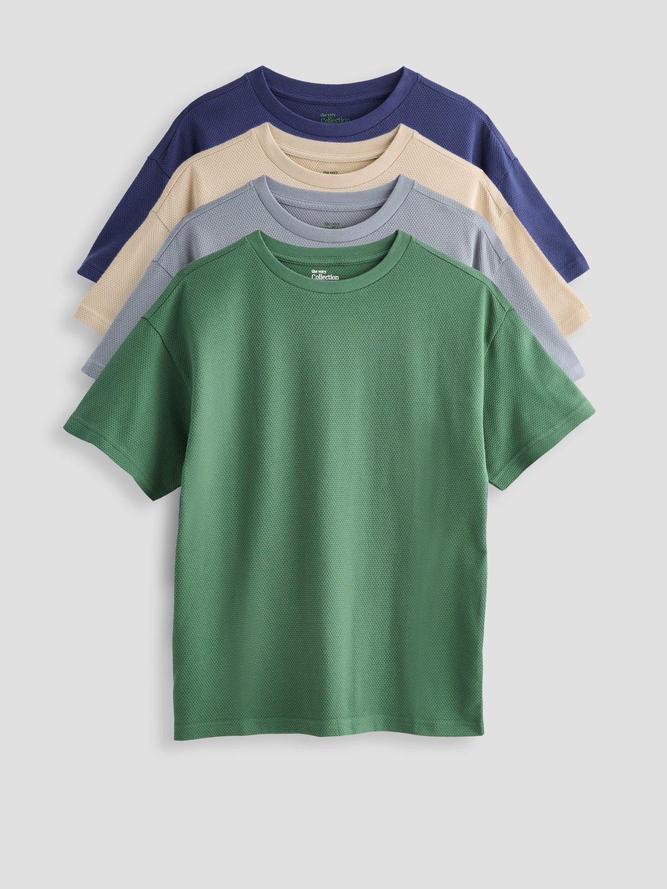 The Very Collection Boys 4 Pack Stripe Tshirt