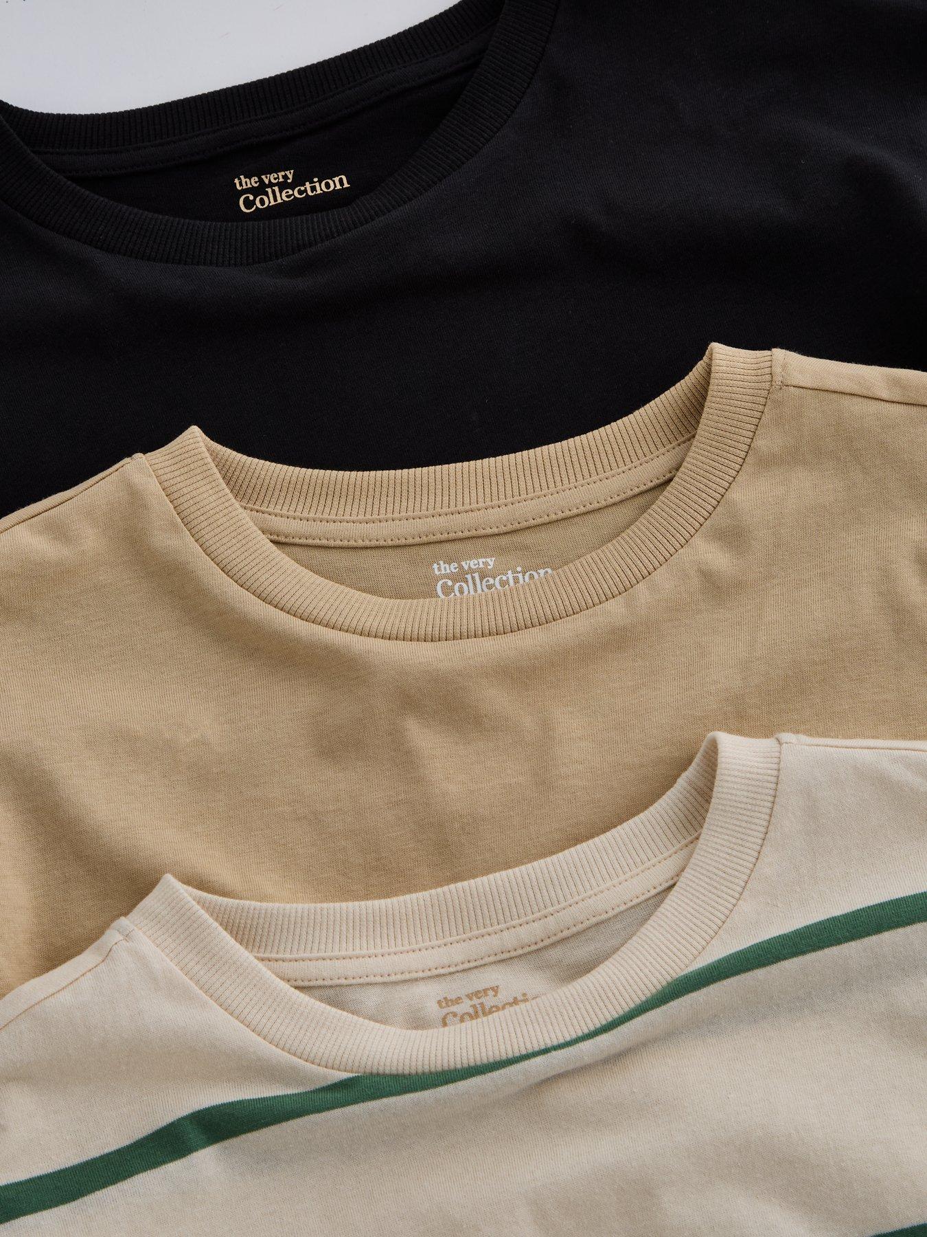 the-very-collection-boys-3-pack-stripe-and-plain-t-shirts-multidetail