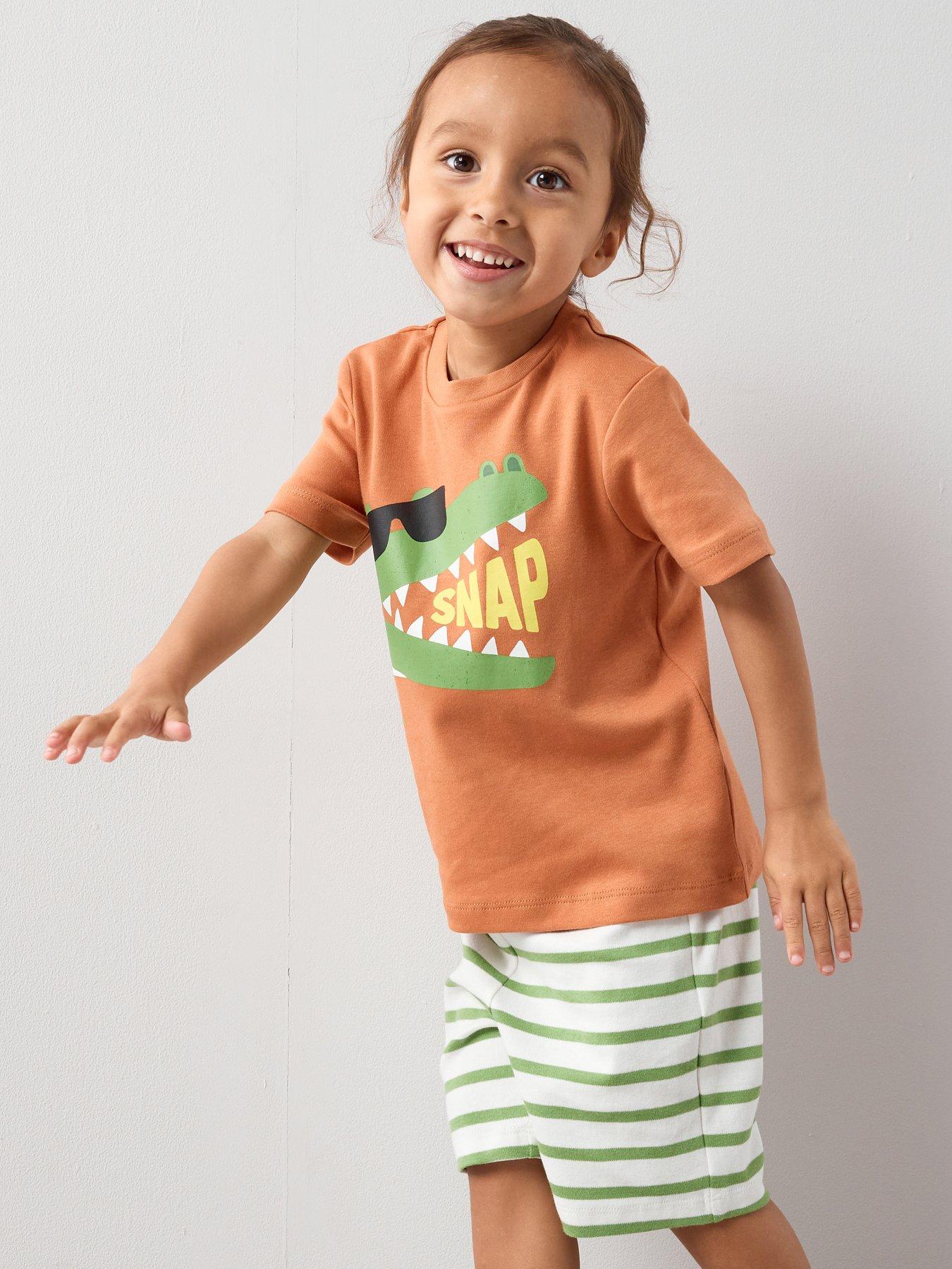 The Very Collection Boys Crocodile Shortie Pyjamas Set