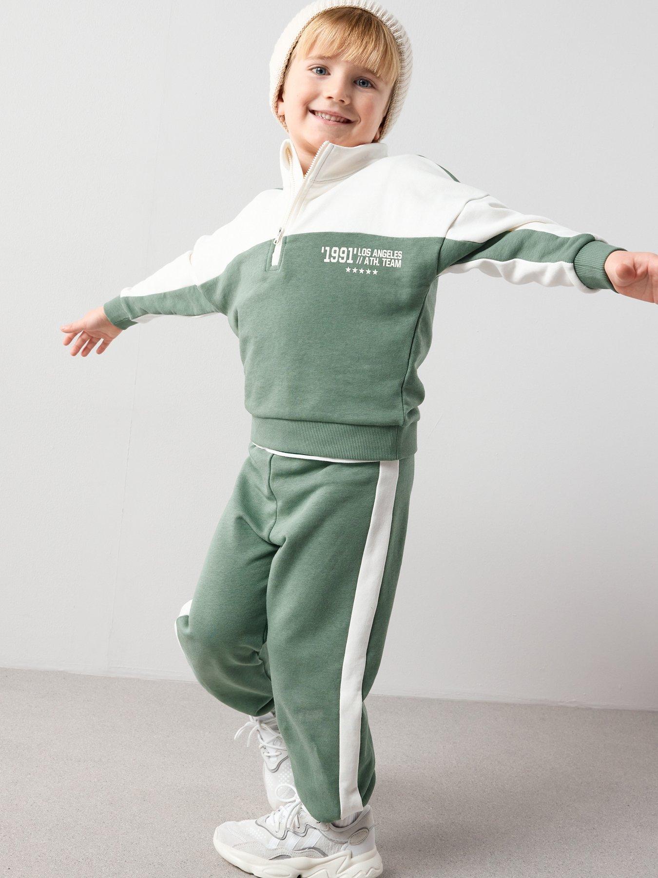 Image 3 of 5 of The Very Collection Boys Varsity Back Print Outfit Set