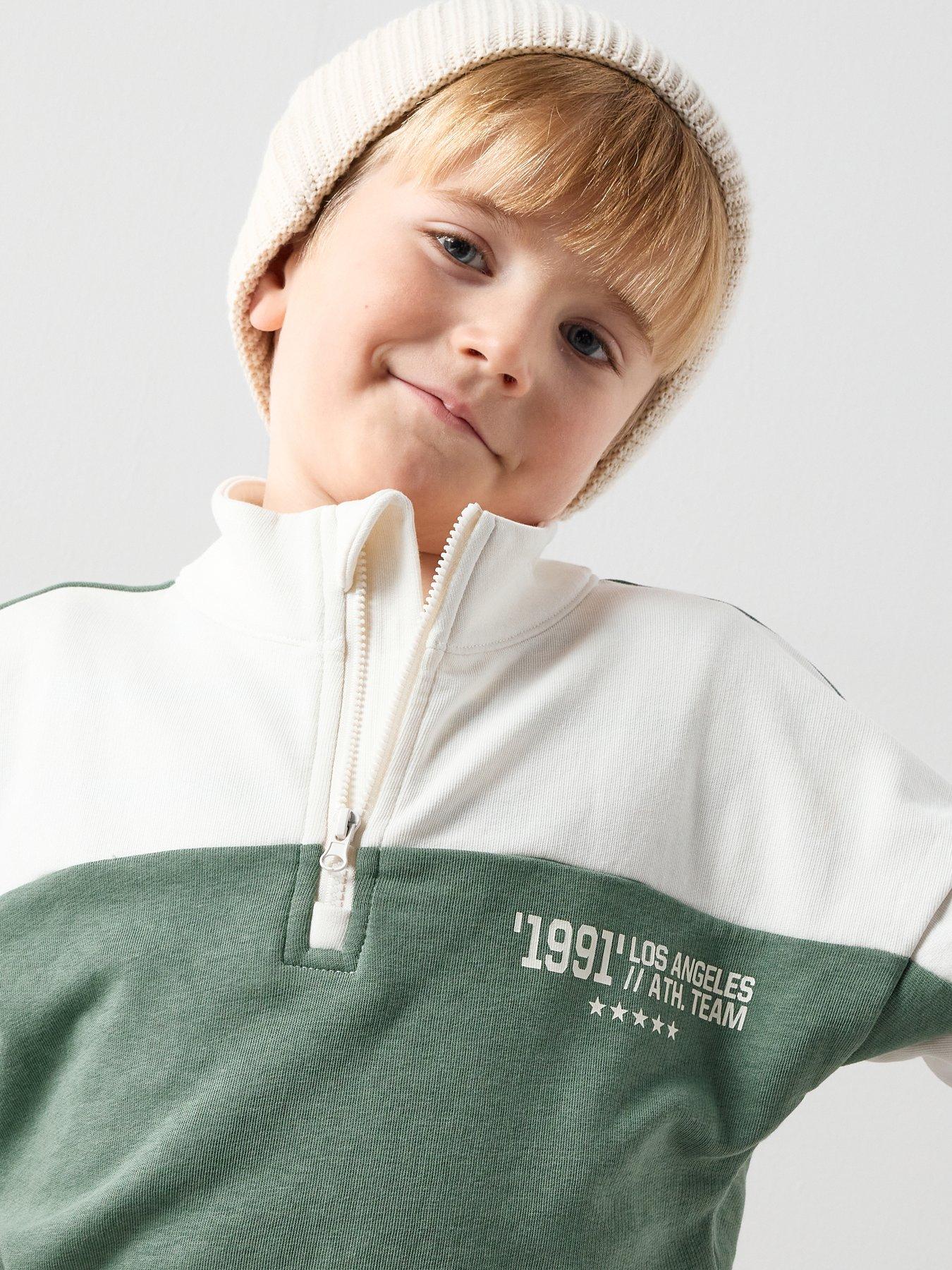 Image 4 of 5 of The Very Collection Boys Varsity Back Print Outfit Set