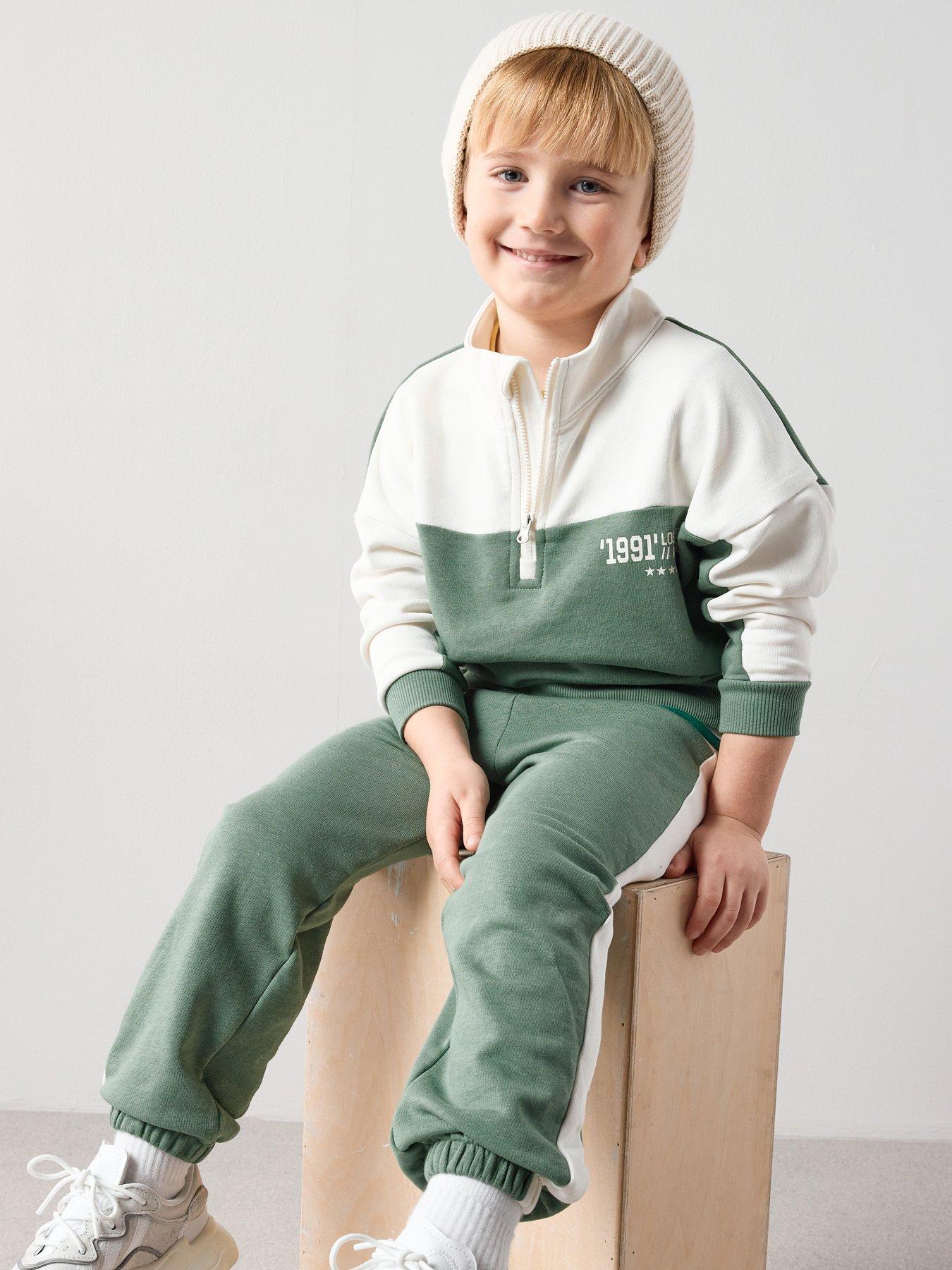 Image 5 of 5 of The Very Collection Boys Varsity Back Print Outfit Set