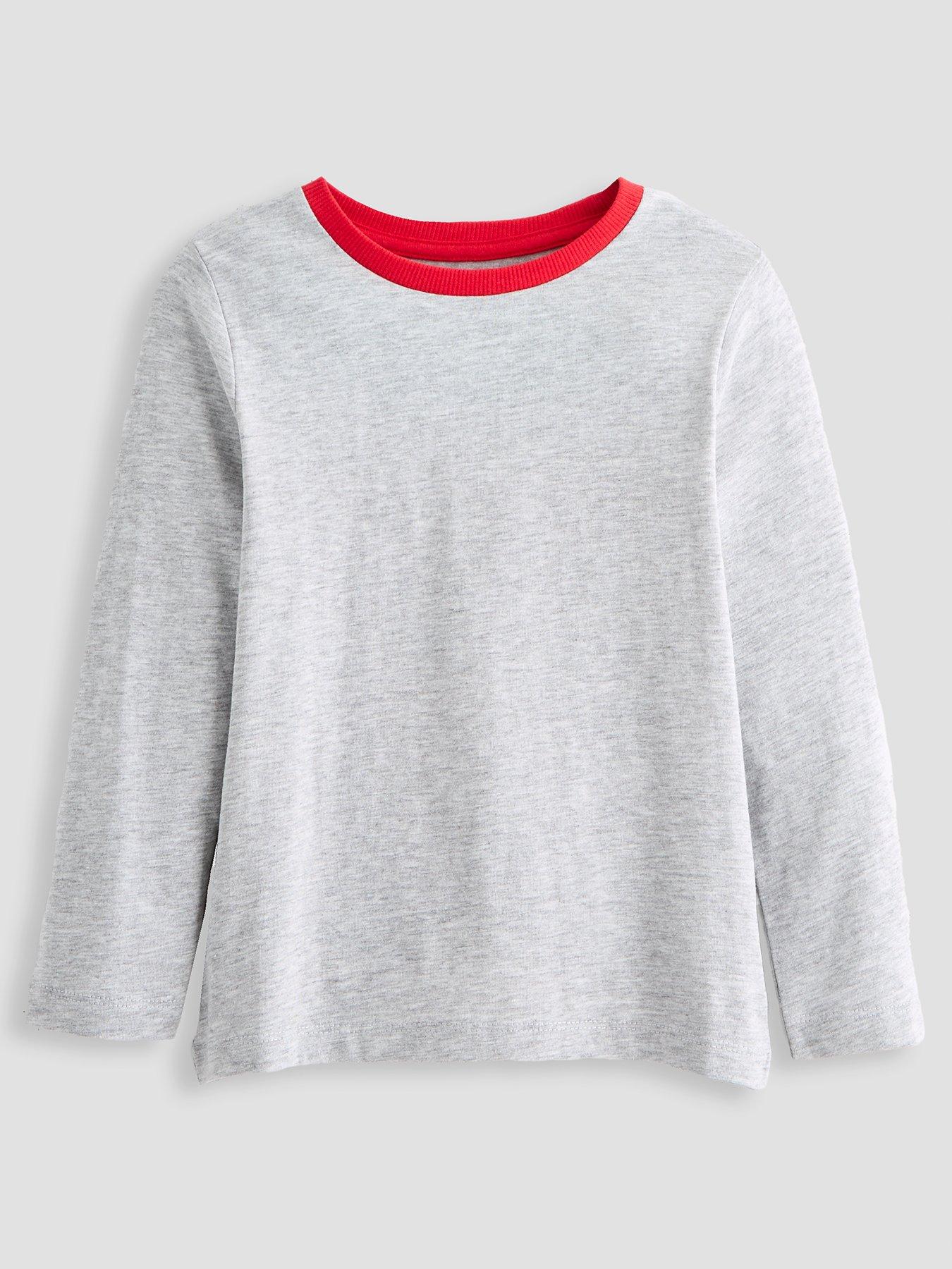 Image 2 of 5 of The Very Collection Boys 2 Pack Contrast Stripe Long Sleeve T-shirts - Multi