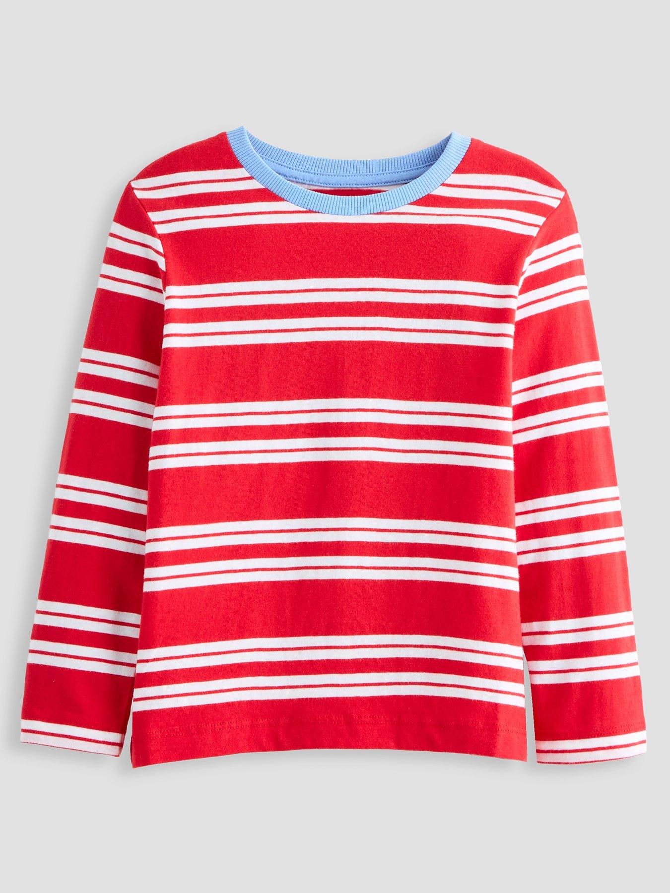 Image 3 of 5 of The Very Collection Boys 2 Pack Contrast Stripe Long Sleeve T-shirts - Multi