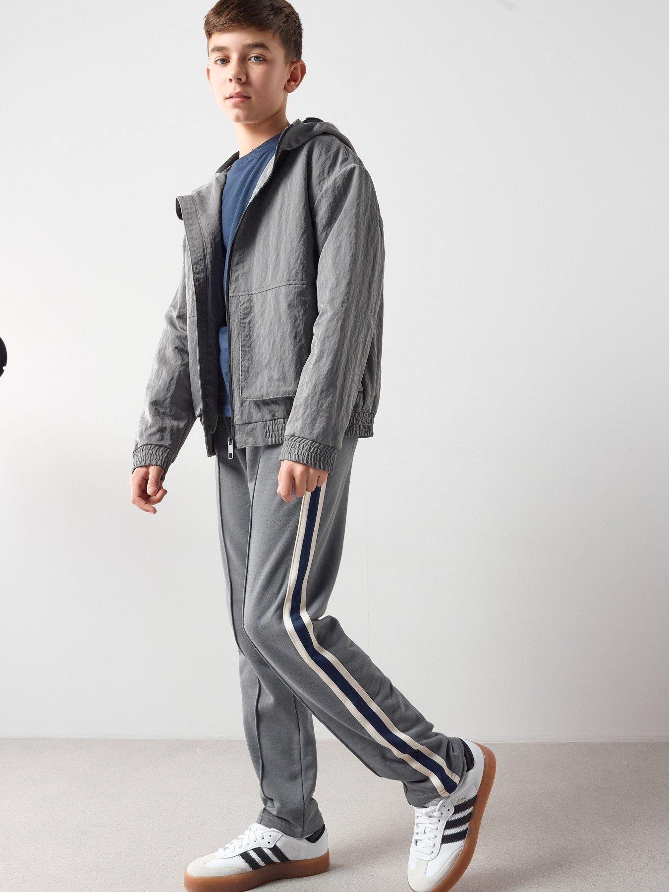 Image 4 of 5 of The Very Collection Boys Tape Jacquard Bottoms - Grey