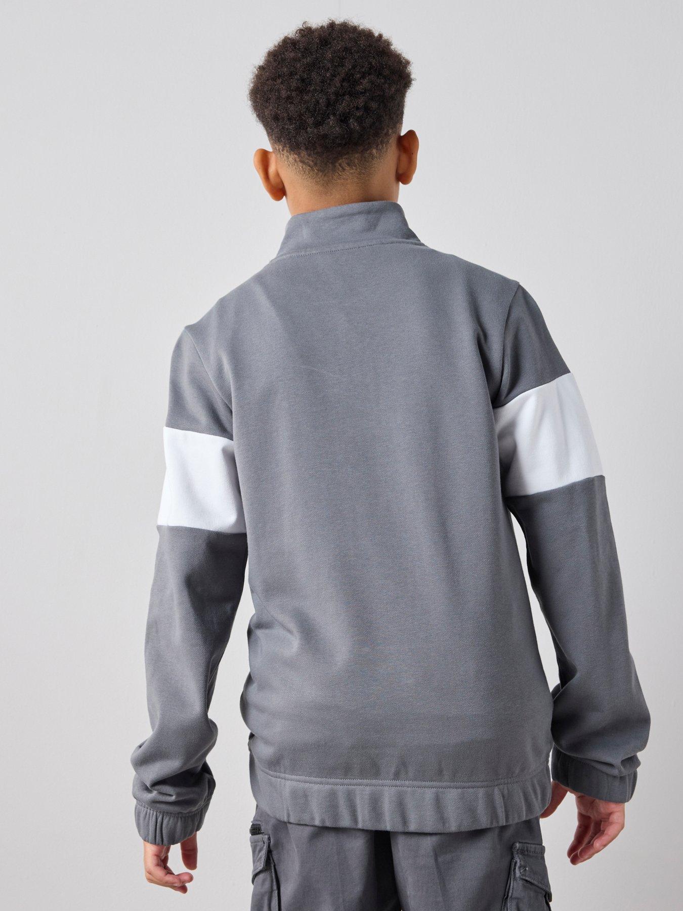 the-very-collection-boys-half-zip-sweatshirt-greystillFront