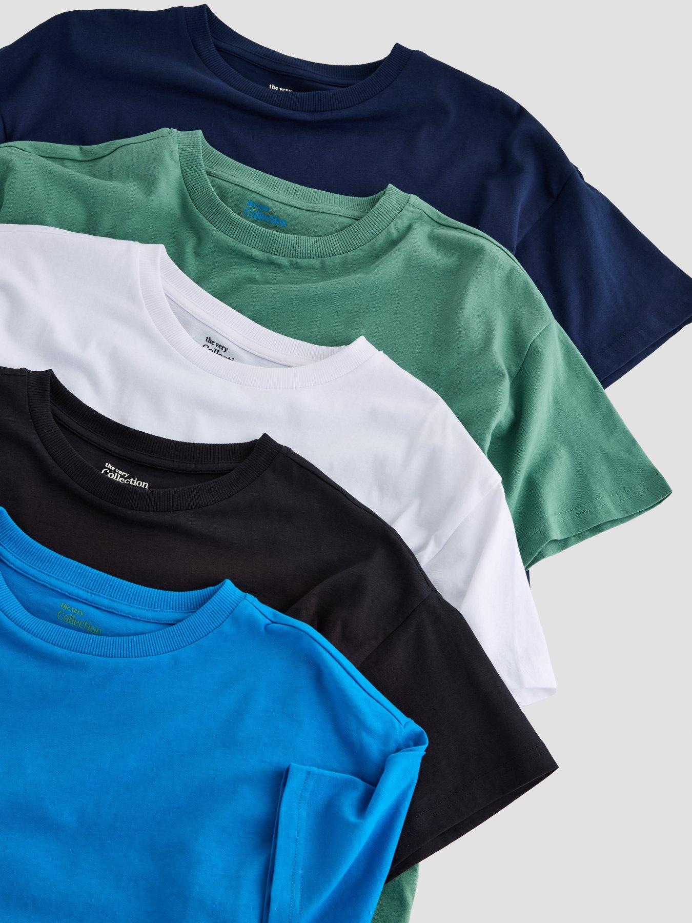 Image 4 of 5 of The Very Collection Boys 5 Pack Tshirt