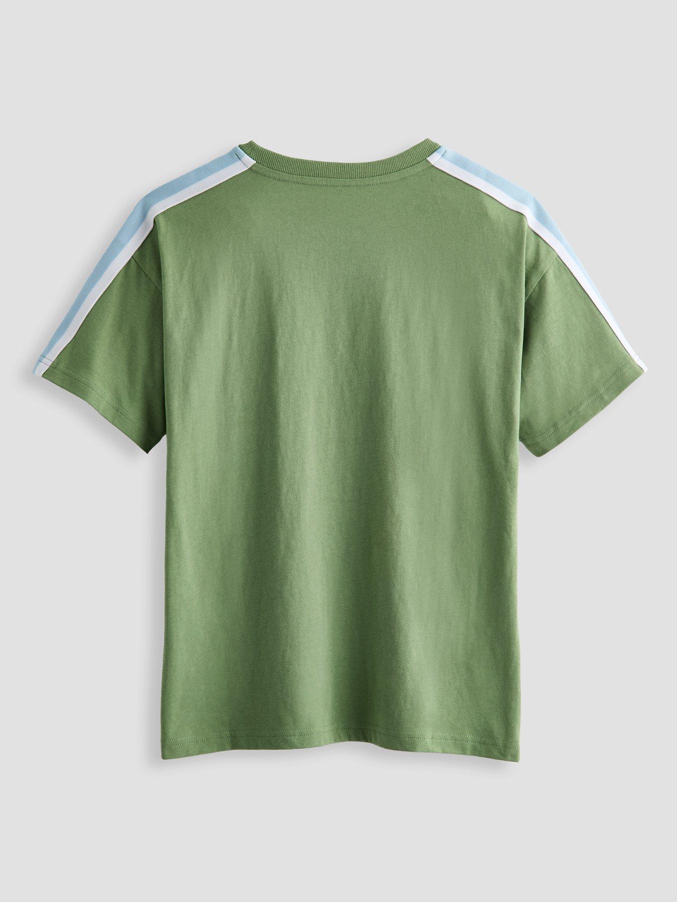 Image 3 of 6 of The Very Collection Boys 2 Pack Tape Sleeve Detail Tshirt