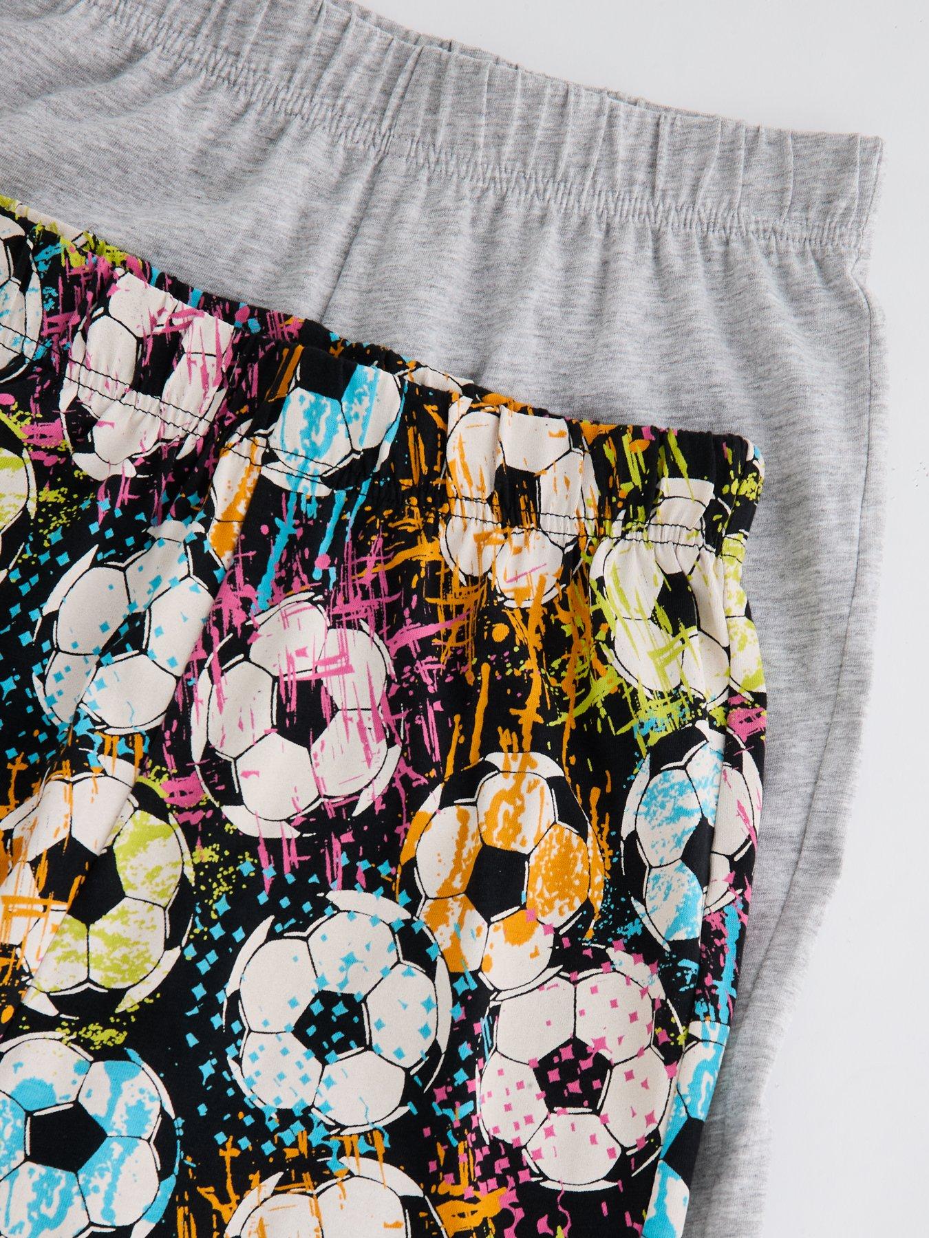 Image 5 of 6 of The Very Collection Boys 2 Pack Football Pyjama Set - Multi