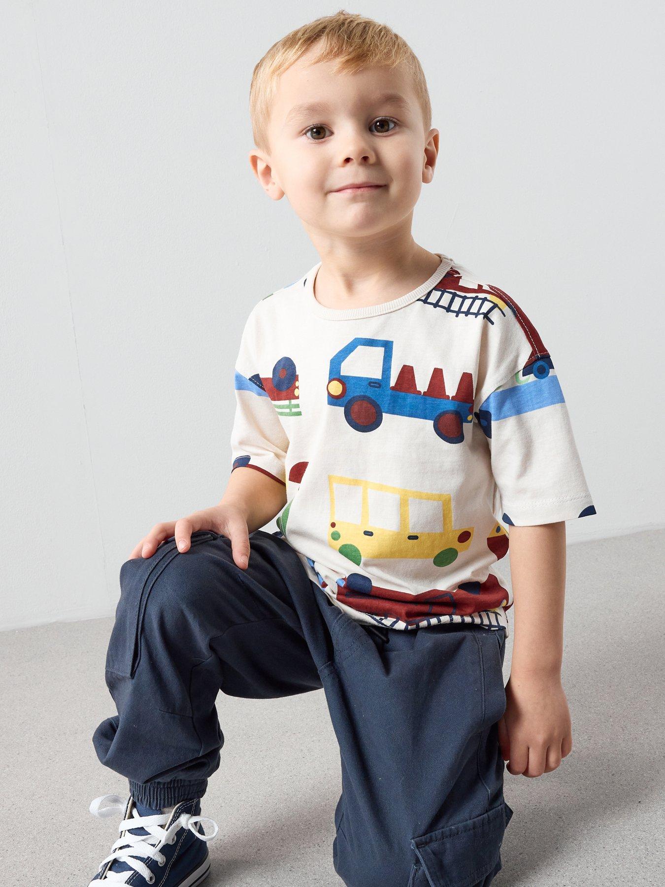 Image 5 of 5 of The Very Collection Boys Short Sleeve Transport Print Tshirt