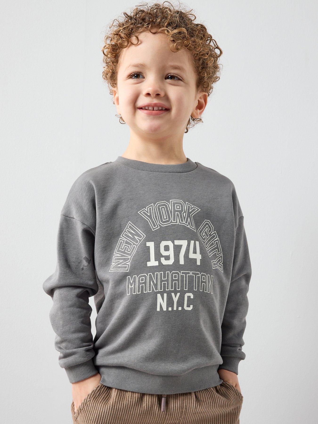 Image 1 of 5 of The Very Collection Boys City Slogan Sweatshirt