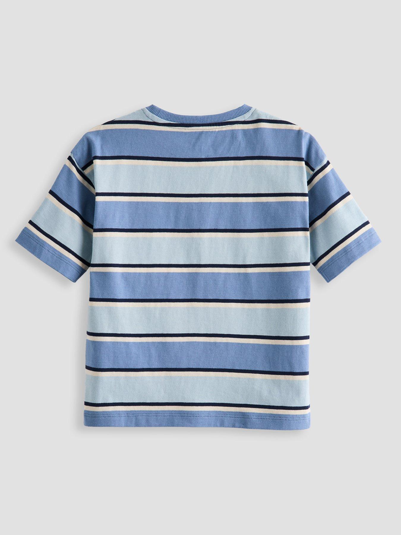 Image 3 of 6 of The Very Collection Boys 2 Pack Tiger Stripe T-shirts - Blue