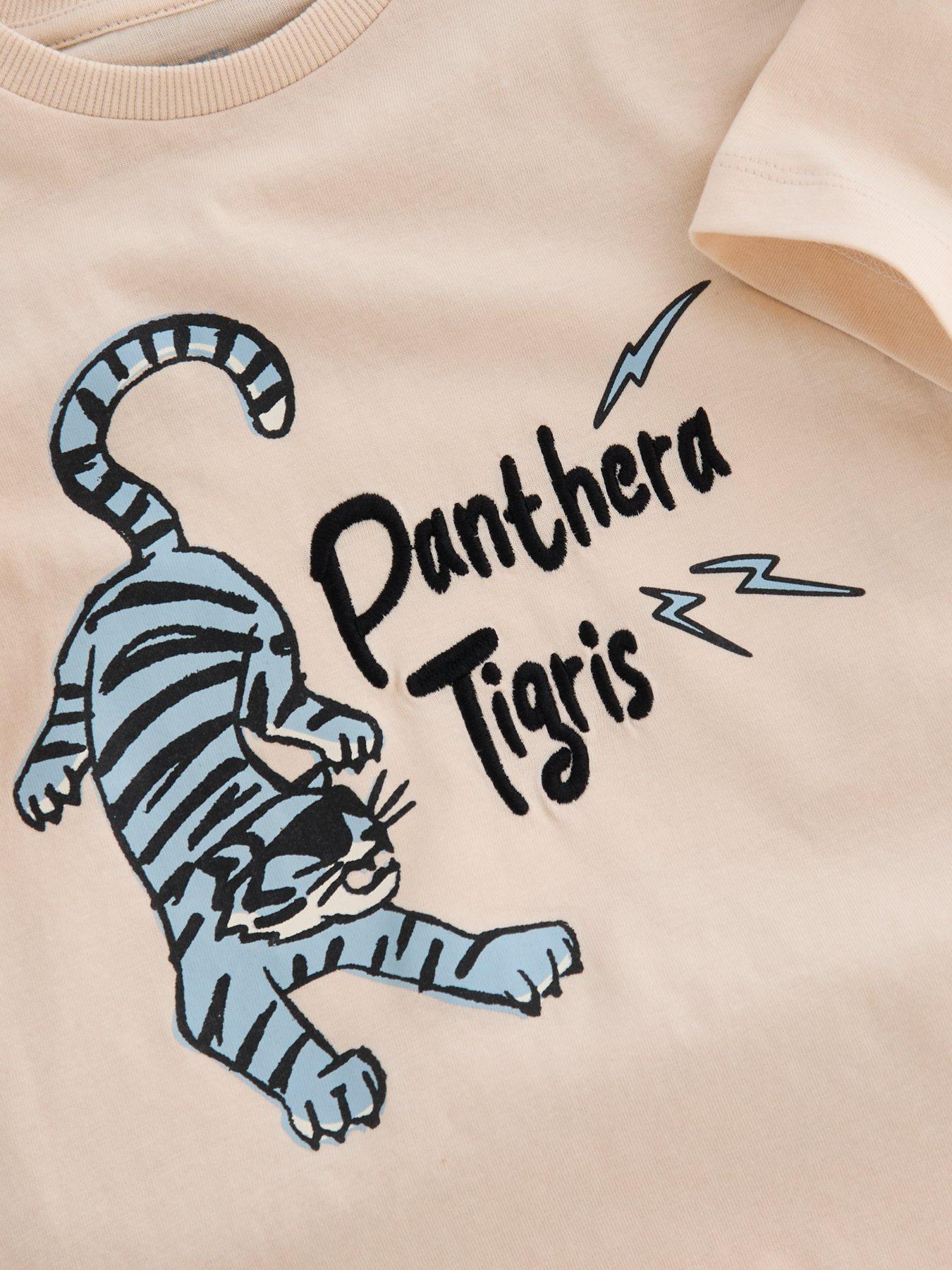 Image 4 of 6 of The Very Collection Boys 2 Pack Tiger Stripe T-shirts - Blue