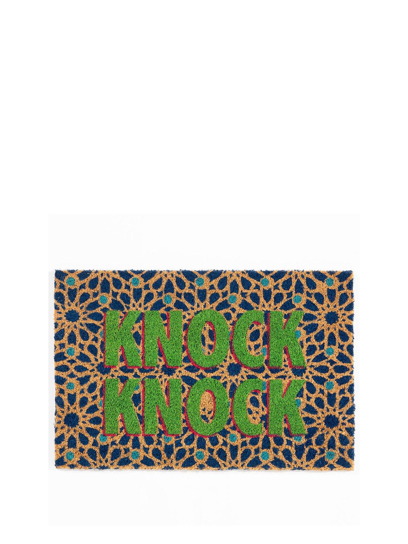 arthouse-astley-knock-knock-printed-naturalmulti-doormat-40x60cm