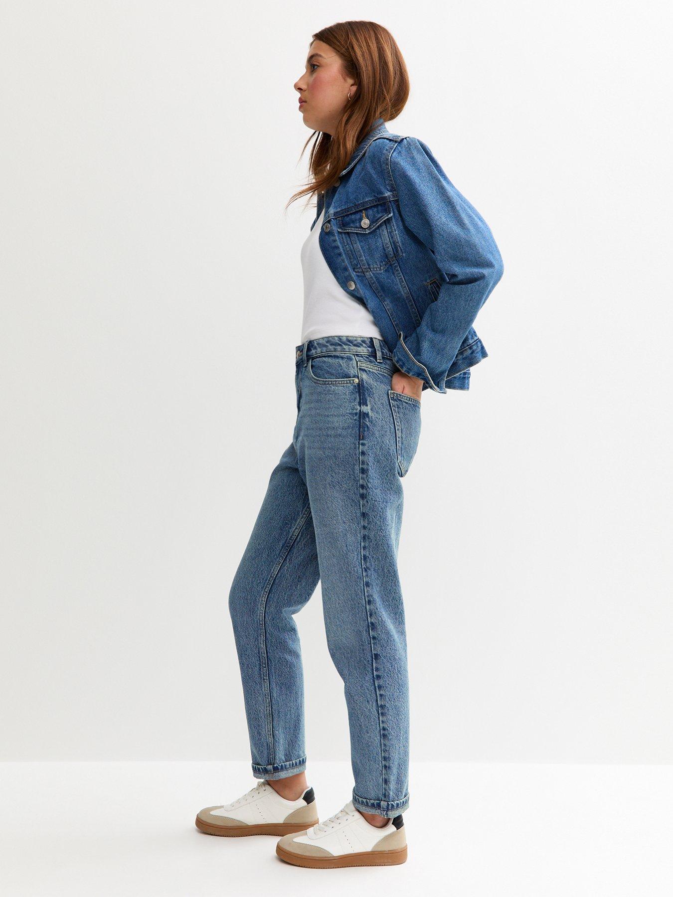 Image 3 of 6 of New Look 915 Girls Mom Jeans - Blue