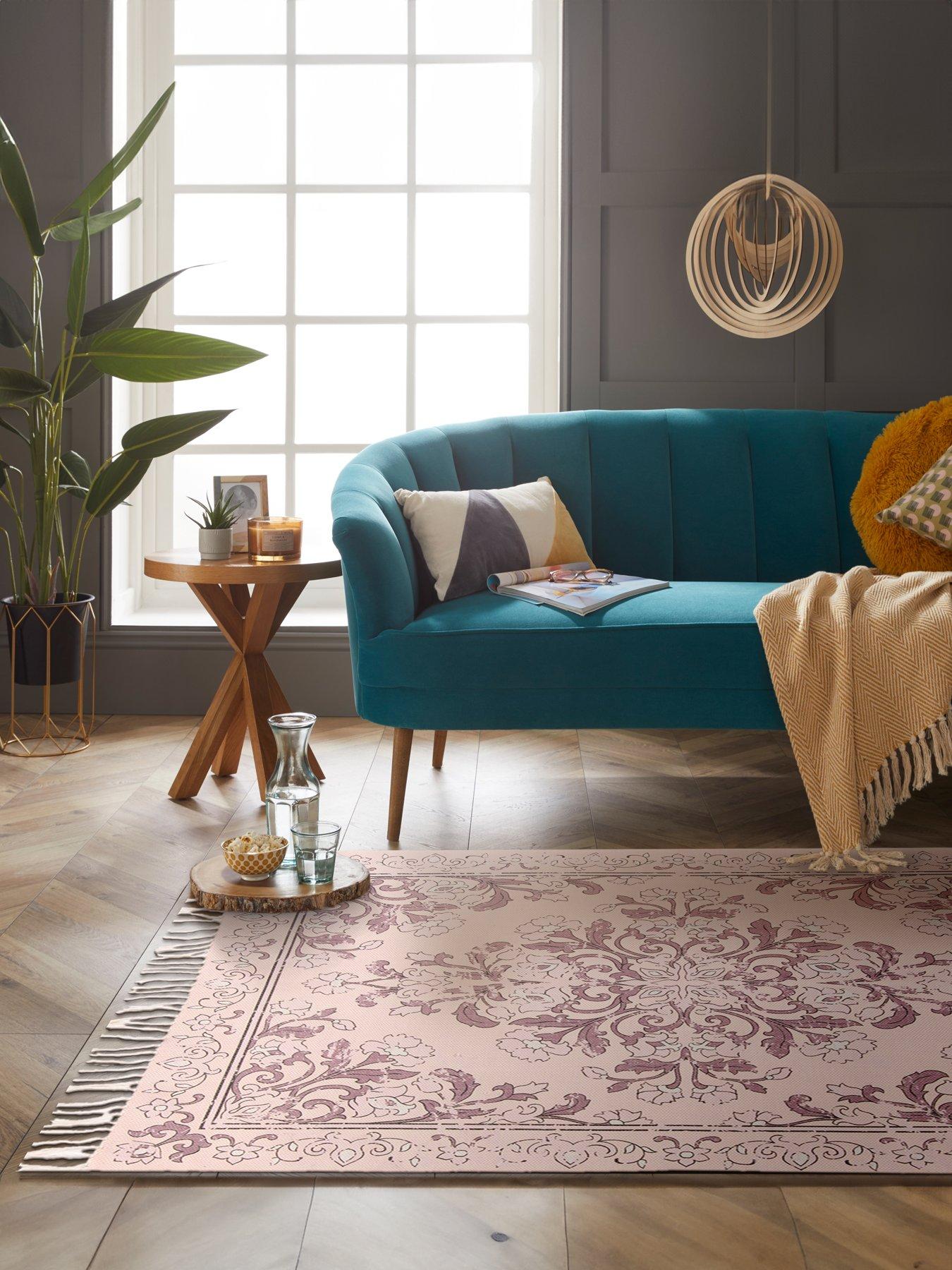 Esselle Kew Antique Printed Mauve Rug 120x170cm