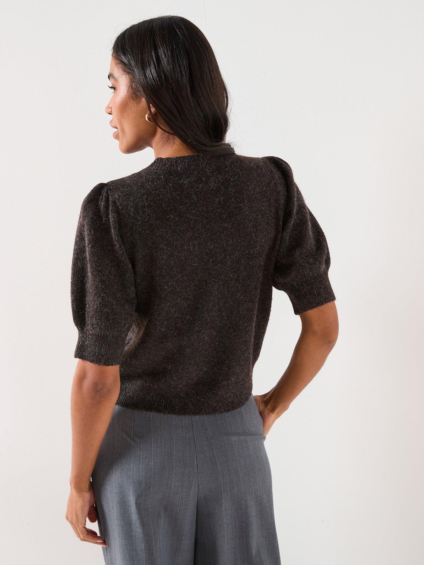 vero-moda-24-o-neck-short-sleeve-jumper-brownstillFront