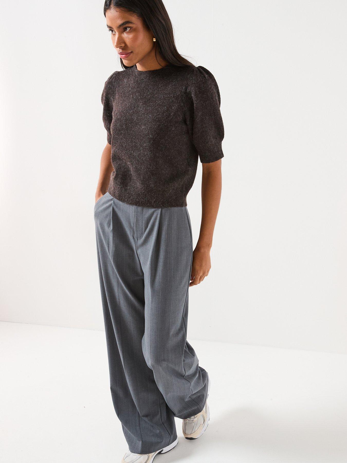 vero-moda-24-o-neck-short-sleeve-jumper-brownback