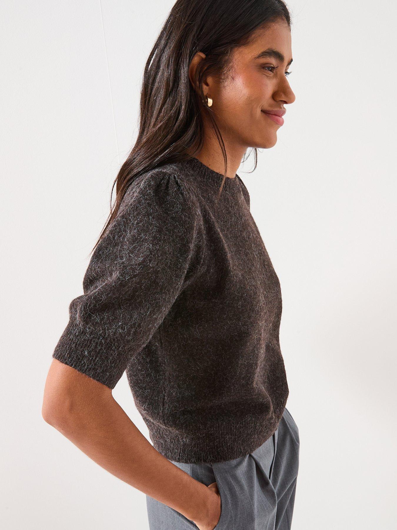 vero-moda-24-o-neck-short-sleeve-jumper-browndetail