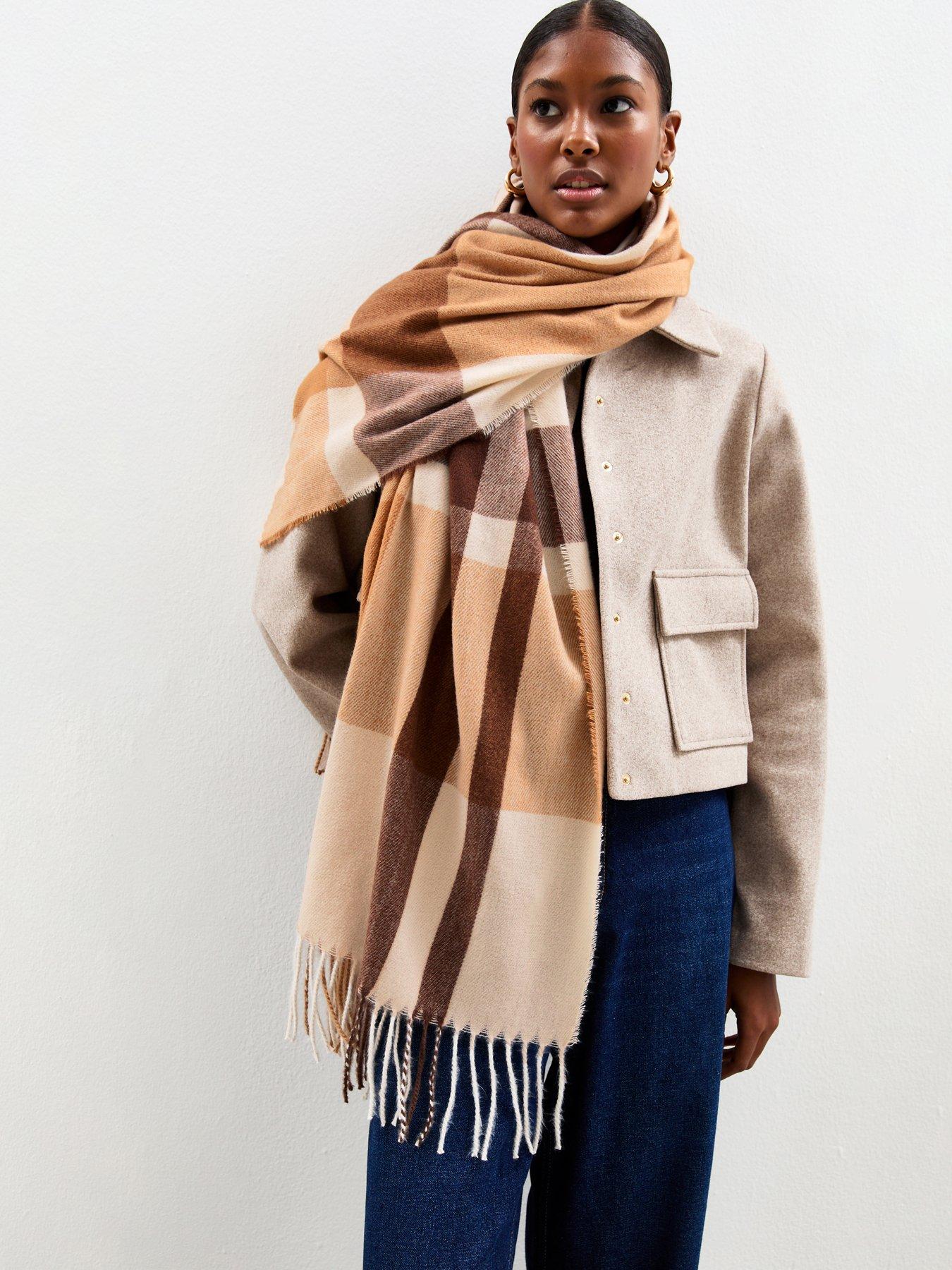 new-look-brown-checked-fringed-scarfstillFront