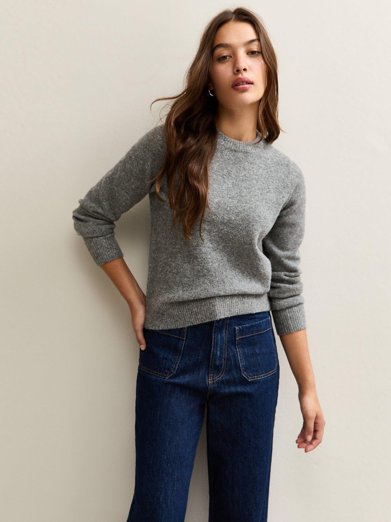new-look-grey-crew-neck-jumper