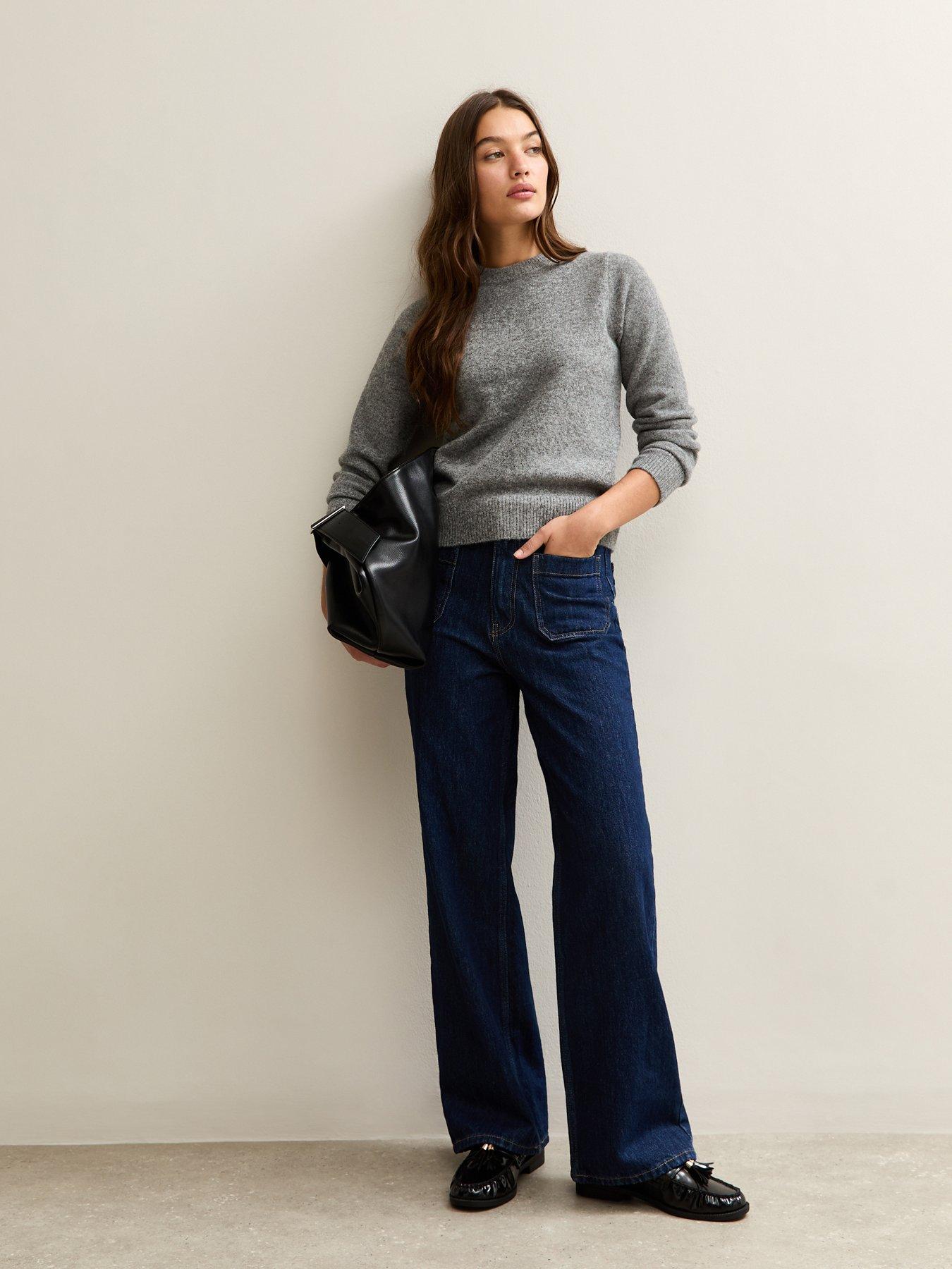 new-look-grey-crew-neck-jumperback