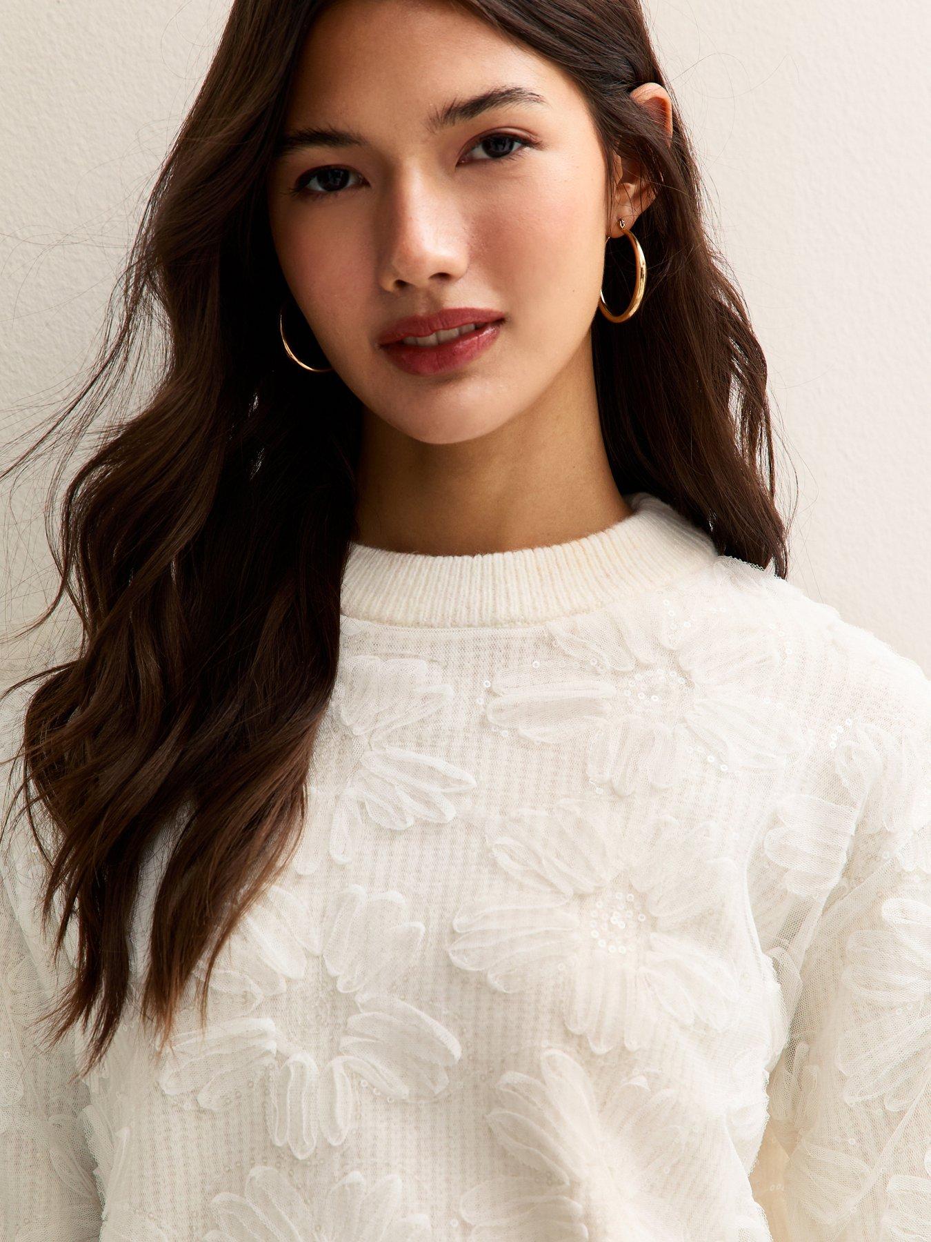 new-look-cream-sequin-flower-crew-neck-jumperdetail