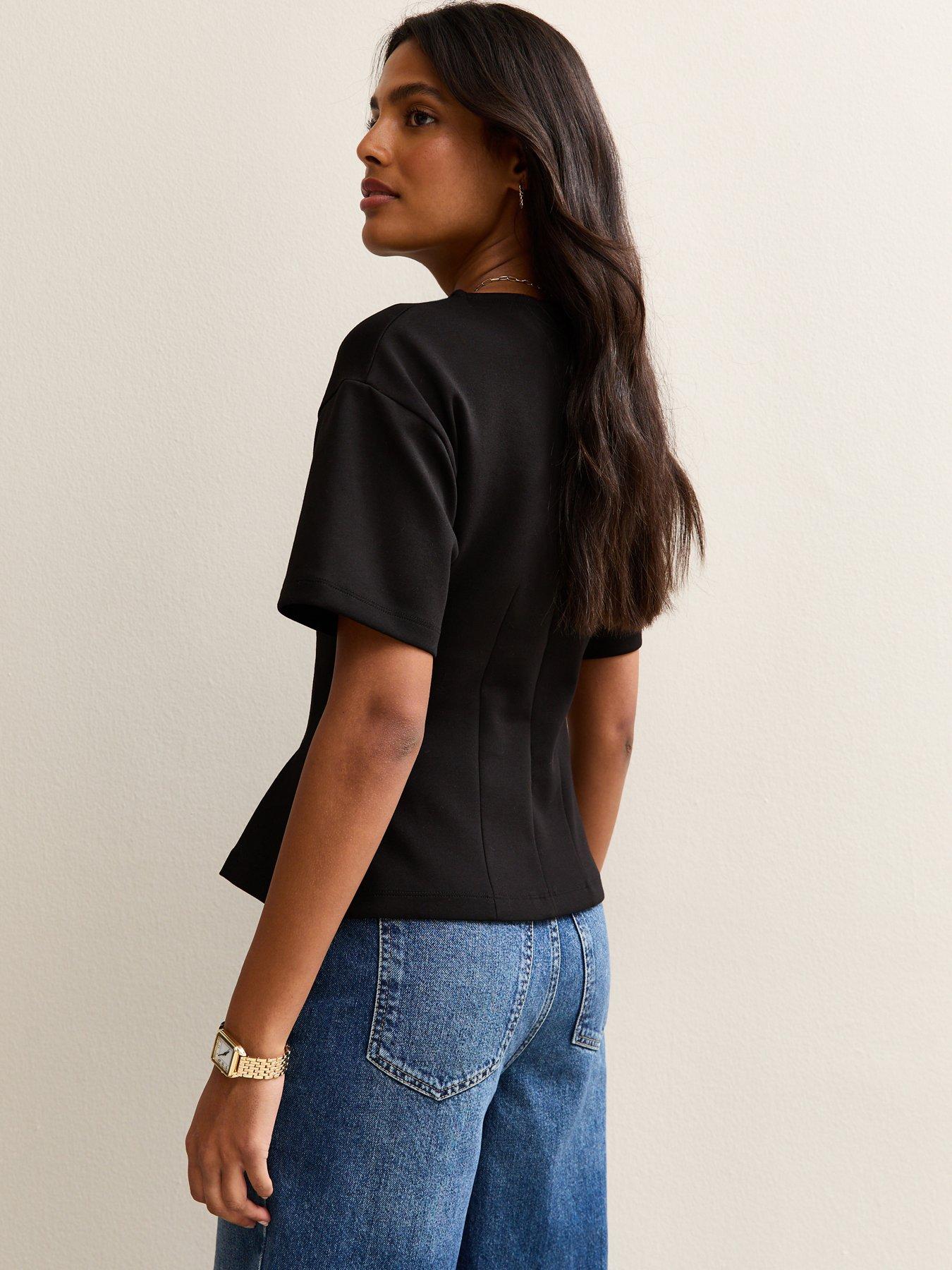 new-look-stretch-jersey-ponte-fitted-t-shirt-blackstillFront