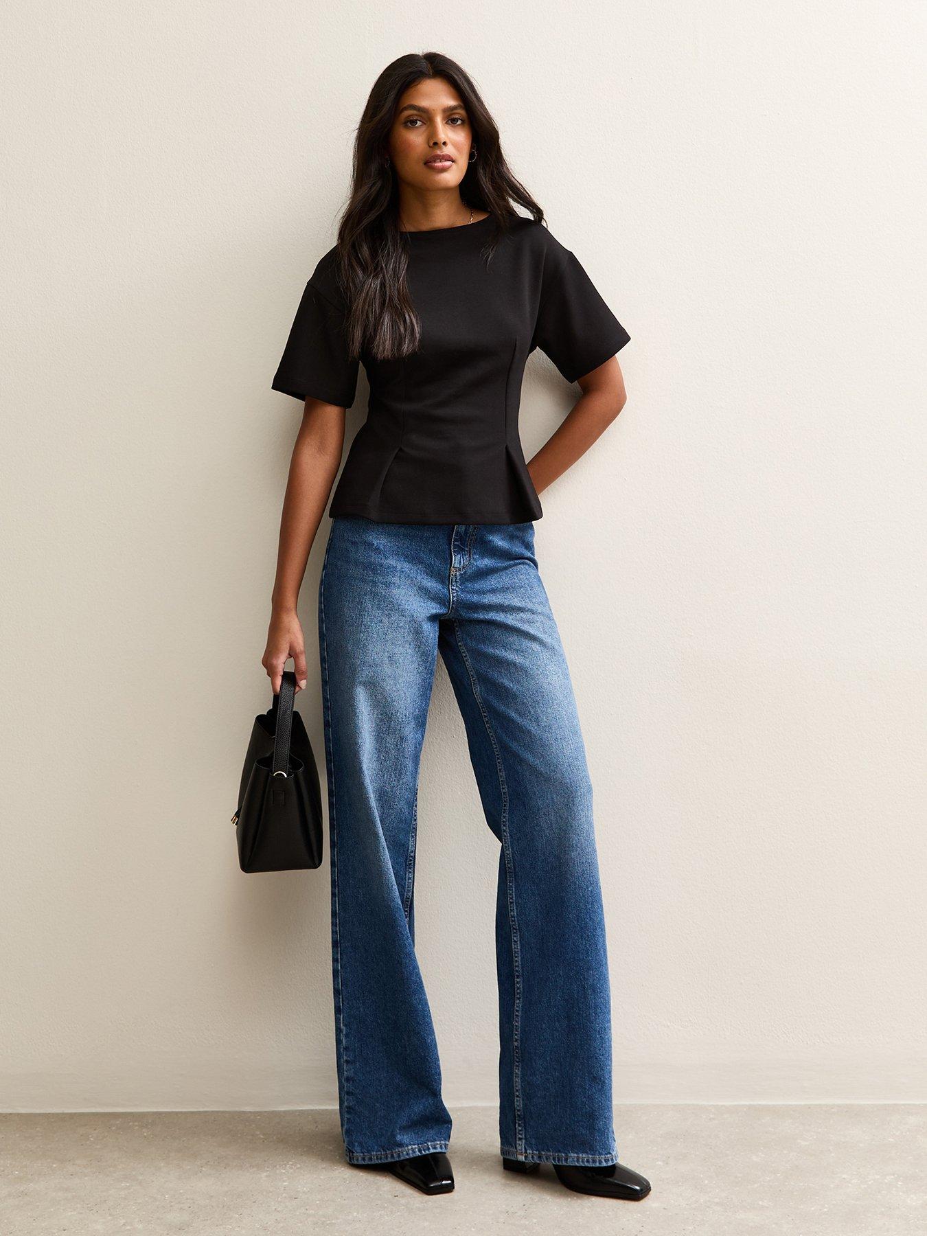 new-look-stretch-jersey-ponte-fitted-t-shirt-blackback