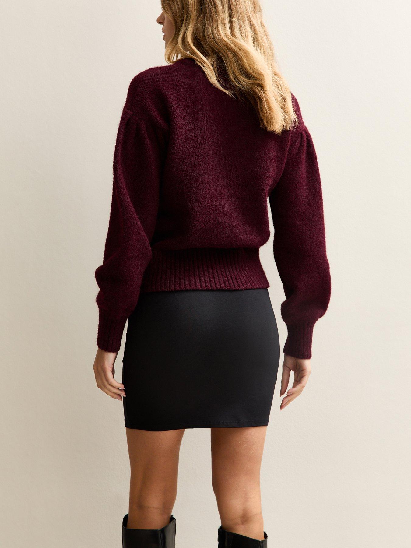 new-look-stretch-cotton-tube-mini-skirt-blackstillFront