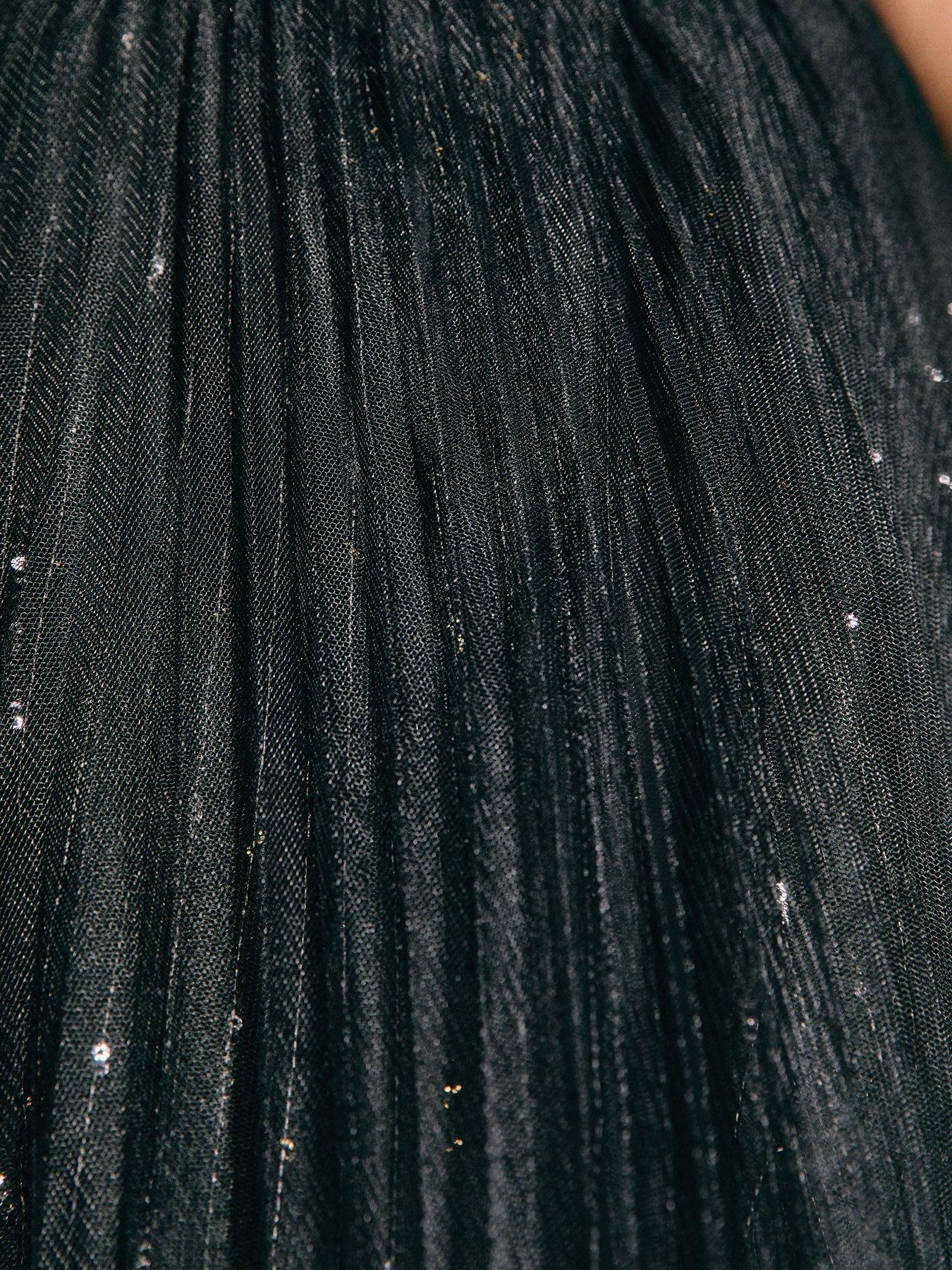 Image 5 of 5 of New Look Black Sequin Tulle Midi Skirt