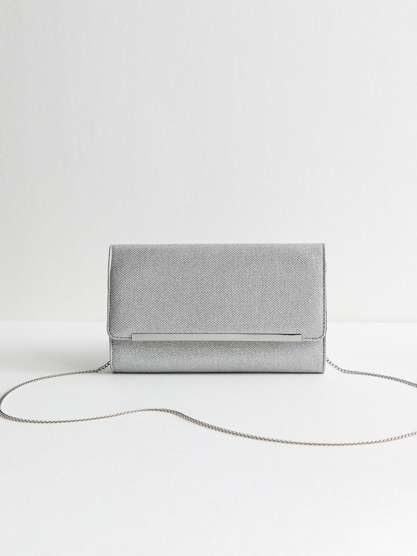 new-look-silver-metallic-bar-sparkly-texture-clutchback