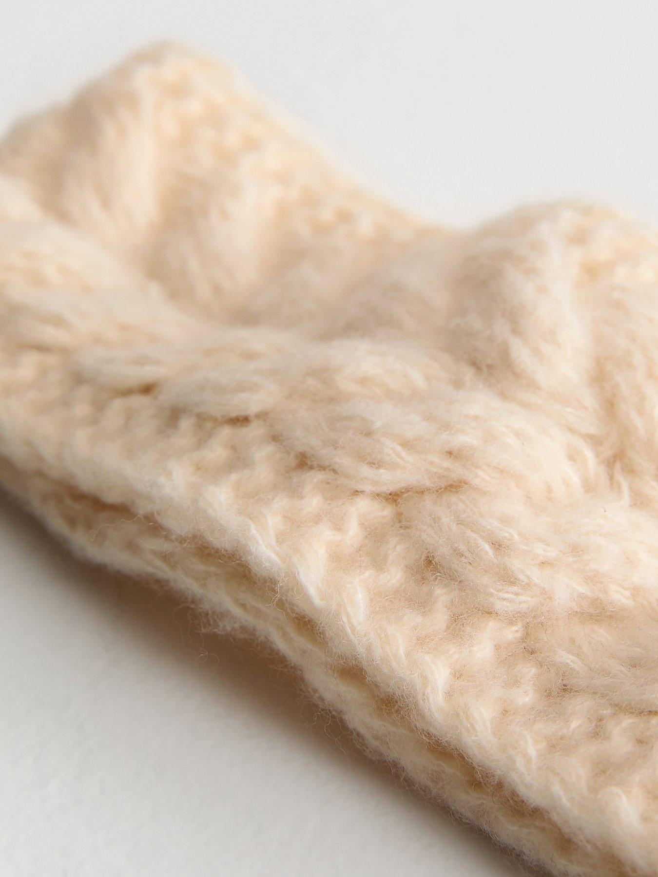 Image 3 of 3 of New Look Cream Cable Knit Headband
